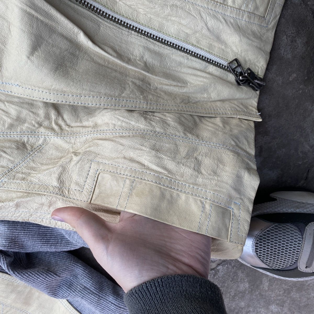 Japanese Brand × Vintage Vintage Y2K Leather Jacket Freaky Nation Size L / US 10 / IT 46 - 5 Thumbnail