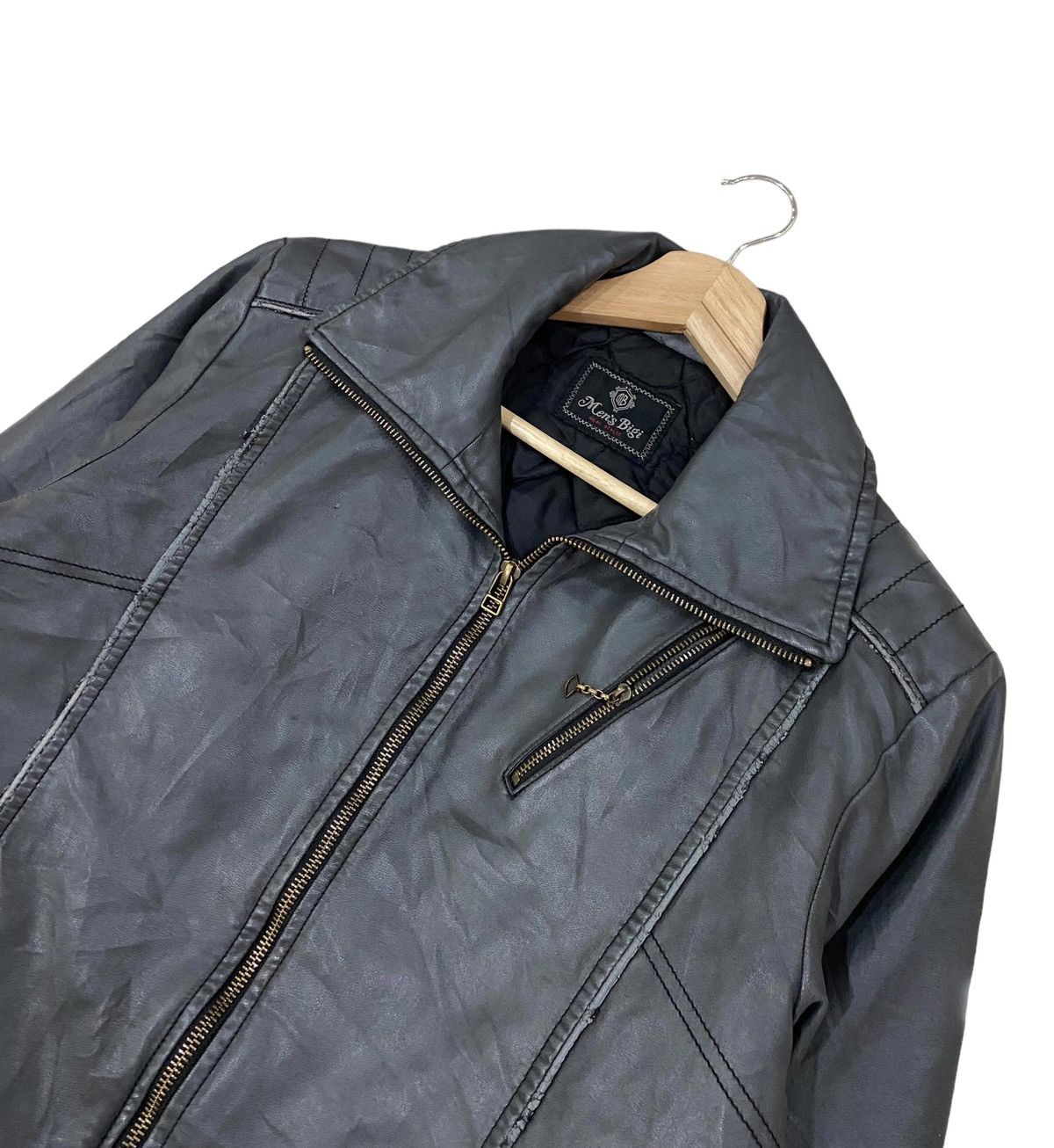 Genuine Leather ⚡️MEN’S BIGI GENUINE LEATHER BIKERS JACKET Size US S / EU 44-46 / 1 - 3 Thumbnail