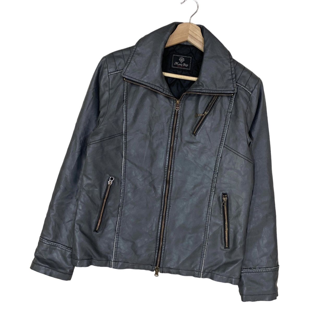 Genuine Leather ⚡️MEN’S BIGI GENUINE LEATHER BIKERS JACKET Size US S / EU 44-46 / 1 - 2 Thumbnail