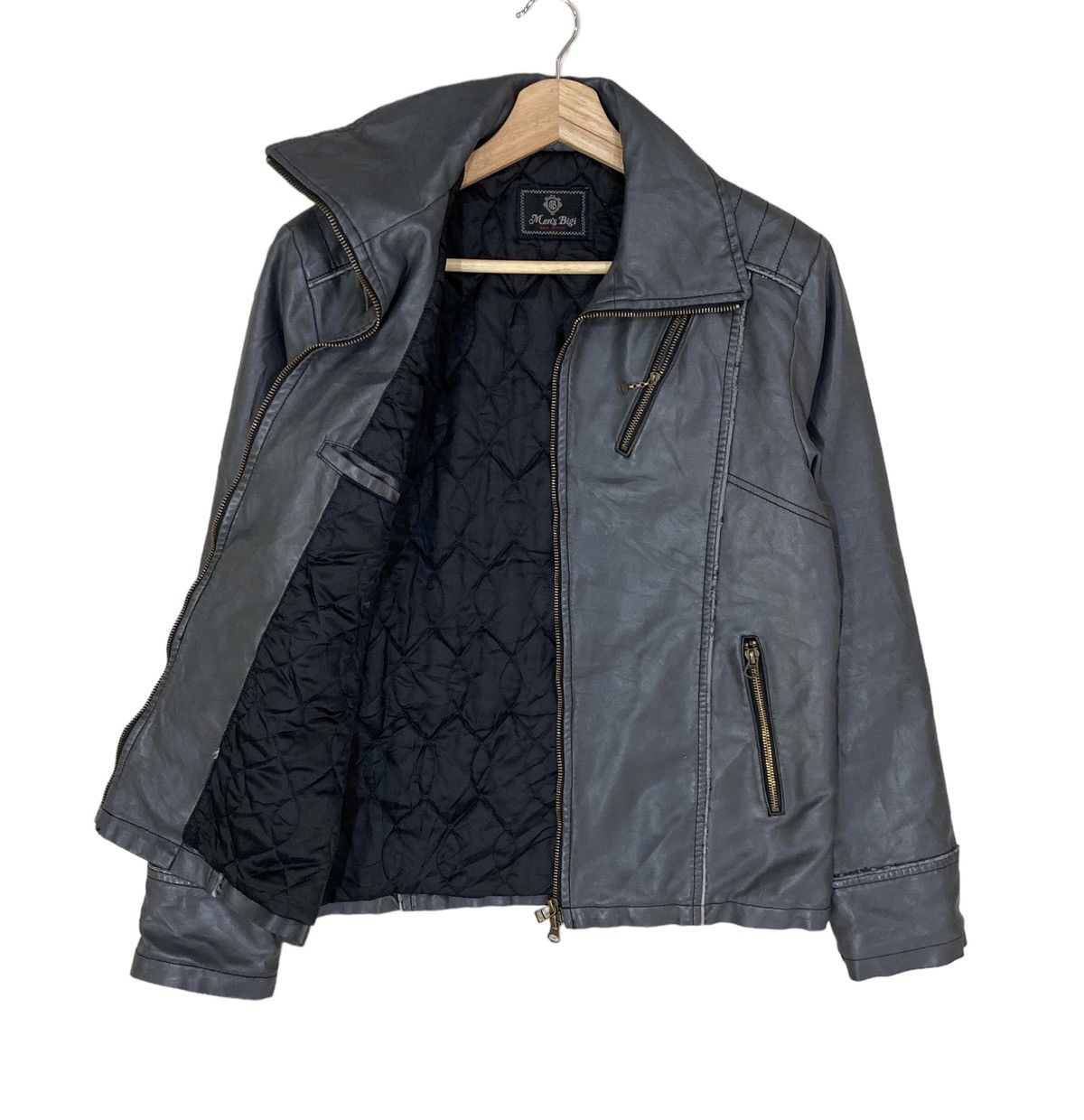 Genuine Leather ⚡️MEN’S BIGI GENUINE LEATHER BIKERS JACKET Size US S / EU 44-46 / 1 - 6 Thumbnail