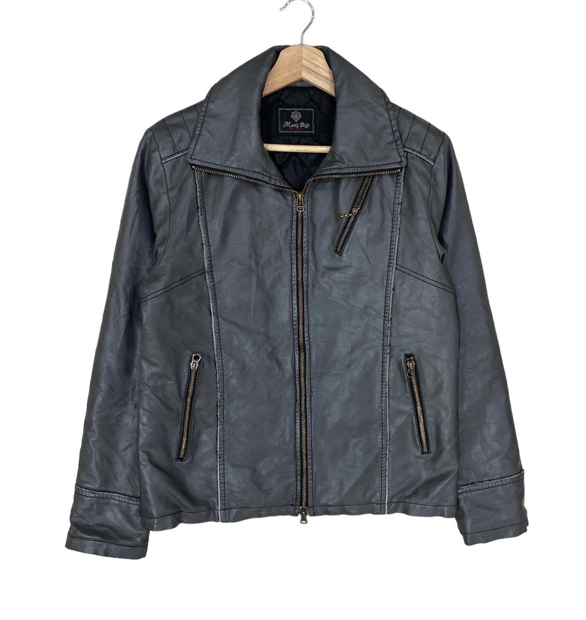Genuine Leather ⚡️MEN’S BIGI GENUINE LEATHER BIKERS JACKET Size US S / EU 44-46 / 1 - 1 Thumbnail