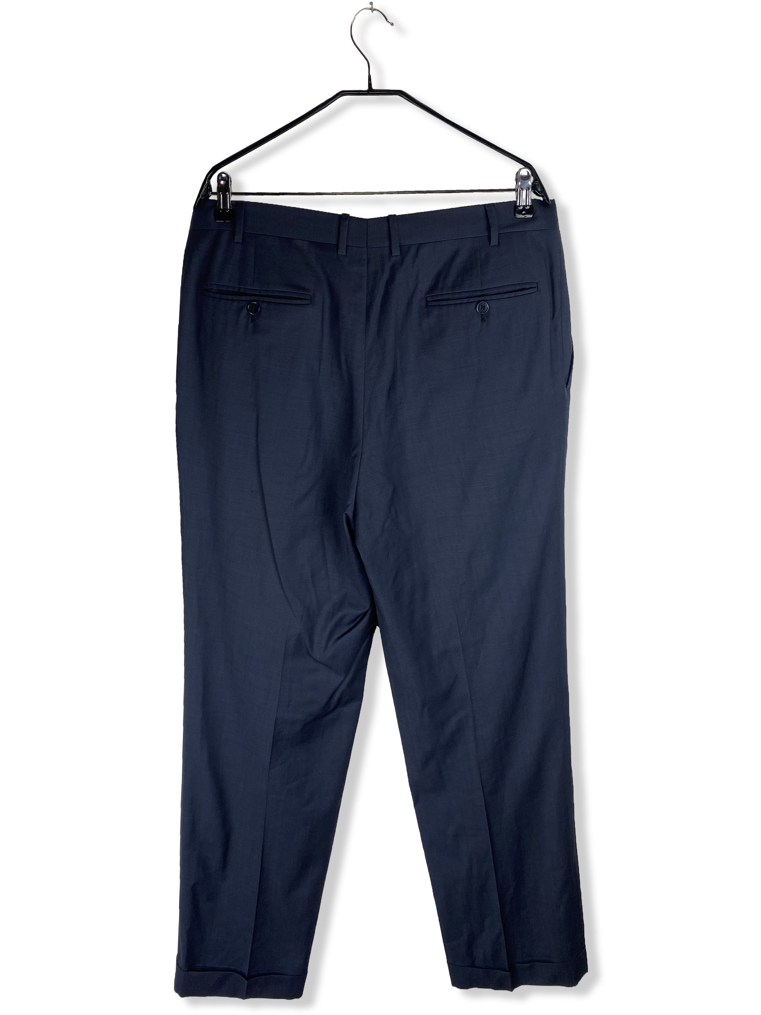 Canali Vintage CANALI Navy Pants M328 Size US 34 / EU 50 - 9 Thumbnail