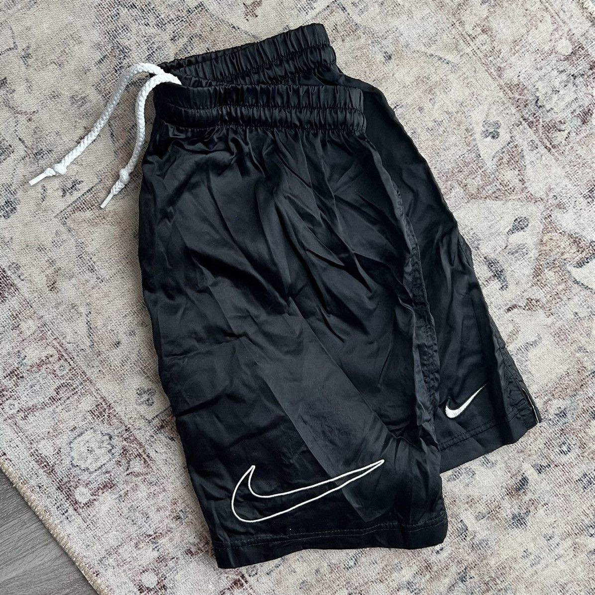 satin nike shorts