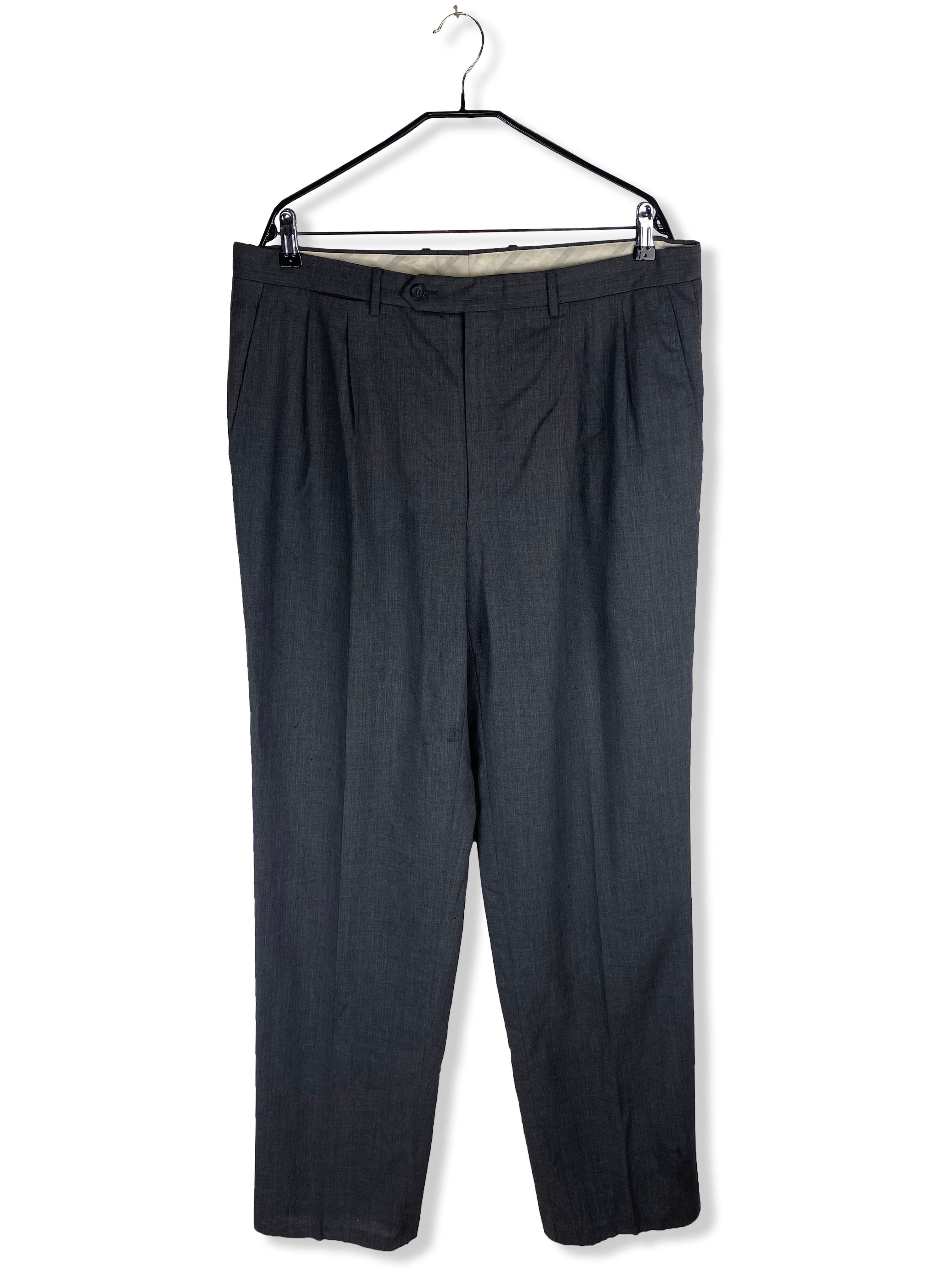Pre-owned Avant Garde X Canali Vintage Canali Dark Grey Pants M329