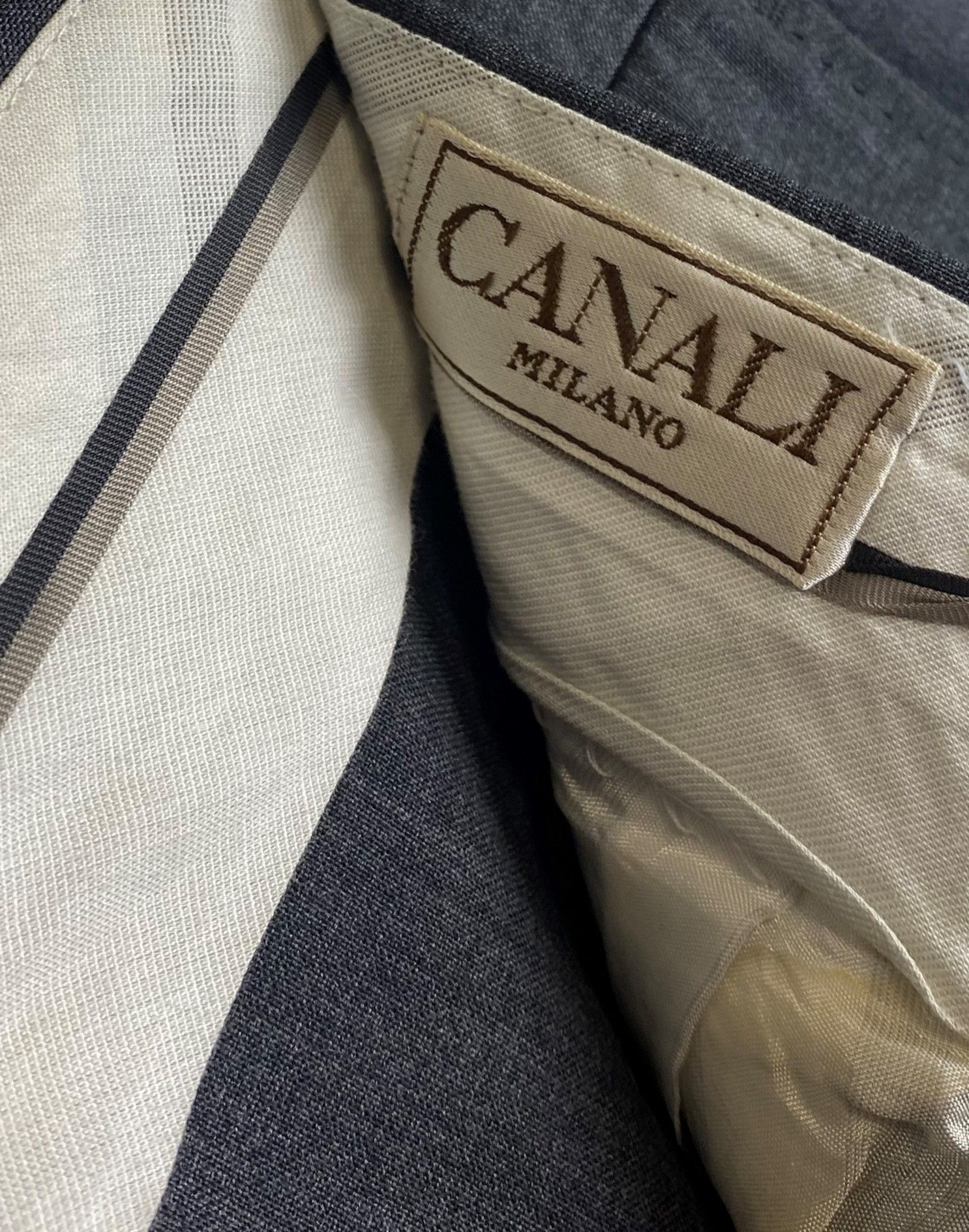 Canali Vintage CANALI Dark Grey Pants M329 Size US 37 - 5 Thumbnail
