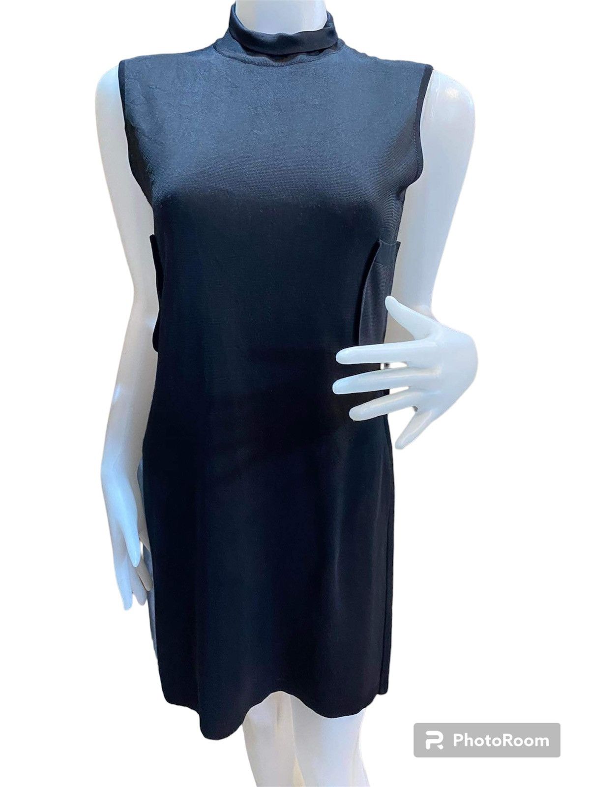 image of Vintage Balenciaga Turtle Neck Blouses Sleeveless in Black, Women's (Size Small)