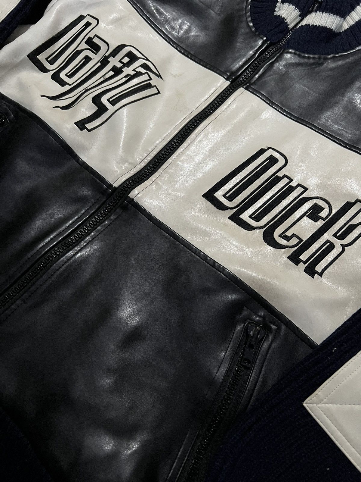 Jean Charles De Castelbajac VERY RARE VINTAGE JACKET LEATHER JEAN CHARLES DE CASTELBAJAC Size US L / EU 52-54 / 3 - 4 Thumbnail