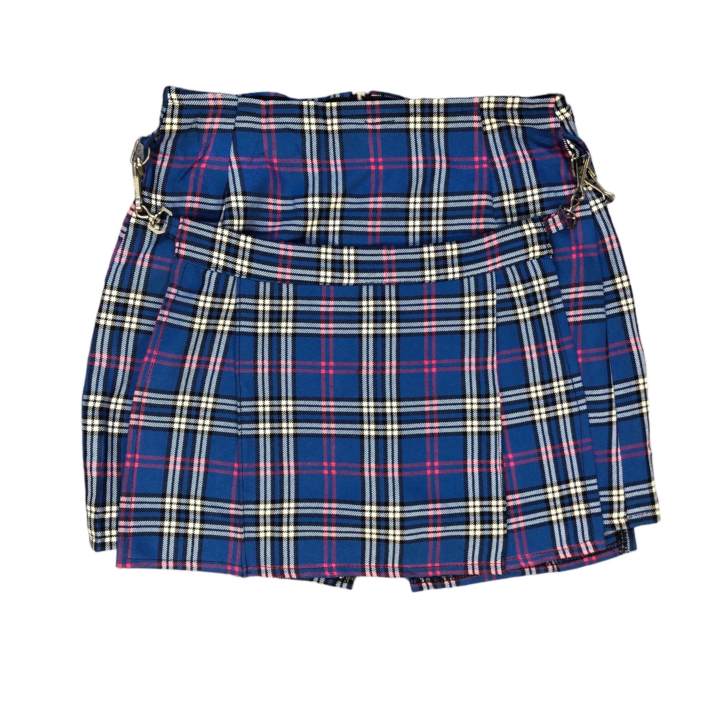 image of Avant Garde x Vintage Tiger London Tartan Skirts 7035-106 in Blue, Women's (Size 25)