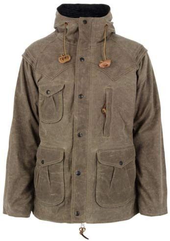 image of Monitaly Waxed Canvas Felt Lined Mountain Parka M in Tan, Men's (Size Medium)