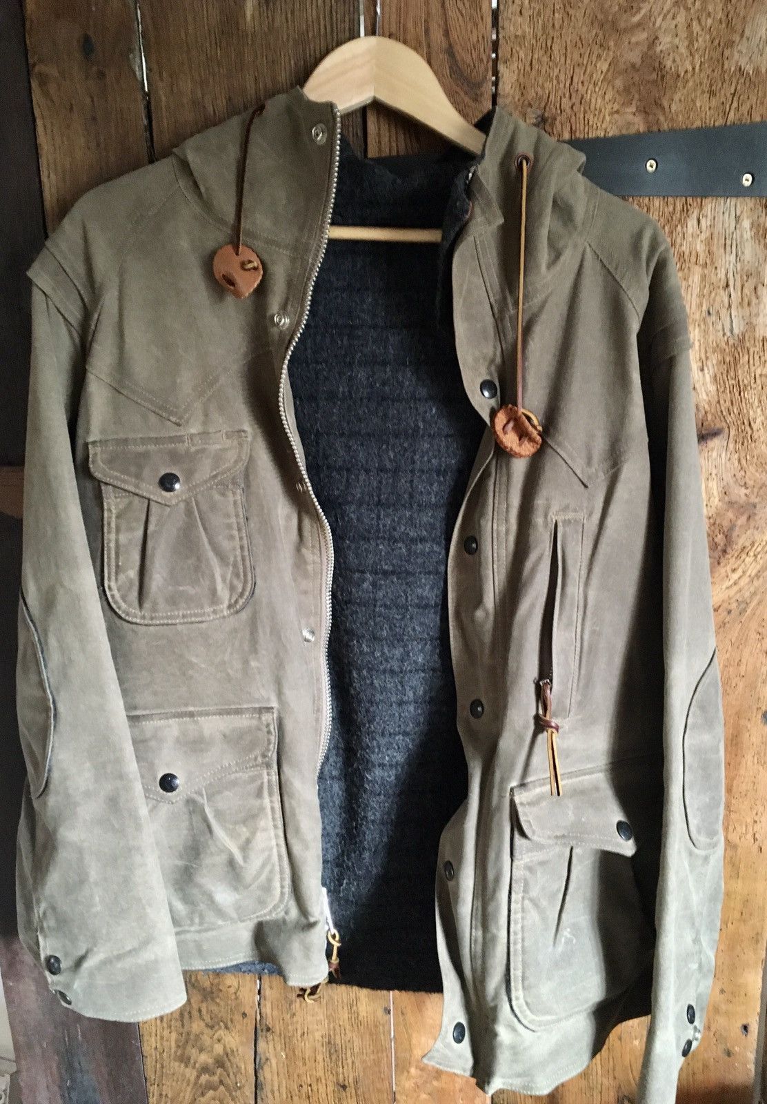 Monitaly Monitaly Waxed Canvas Felt lined Mountain Parka M Size US M / EU 48-50 / 2 - 20 Thumbnail