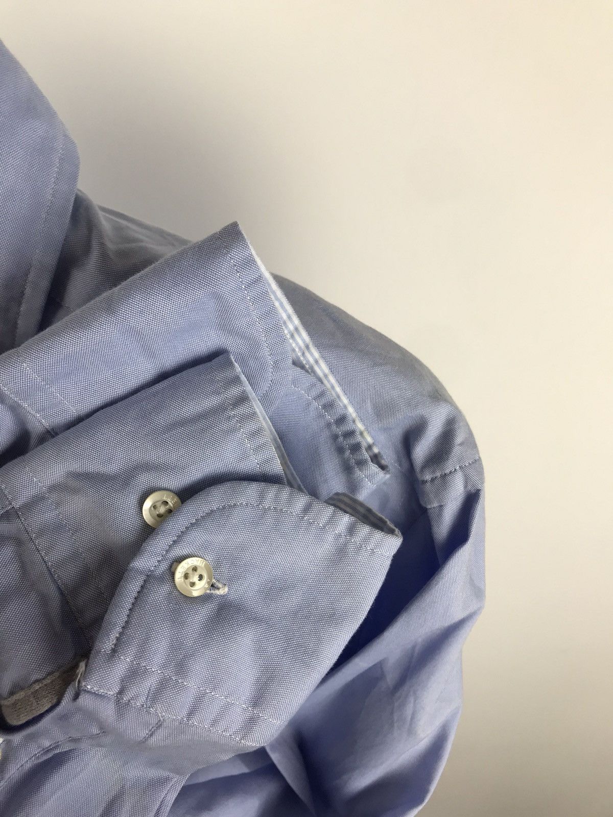 Hackett Hackett London Oxford Multi Trim Long Sleeve Shirt Sky Blue Size US S / EU 44-46 / 1 - 5 Thumbnail