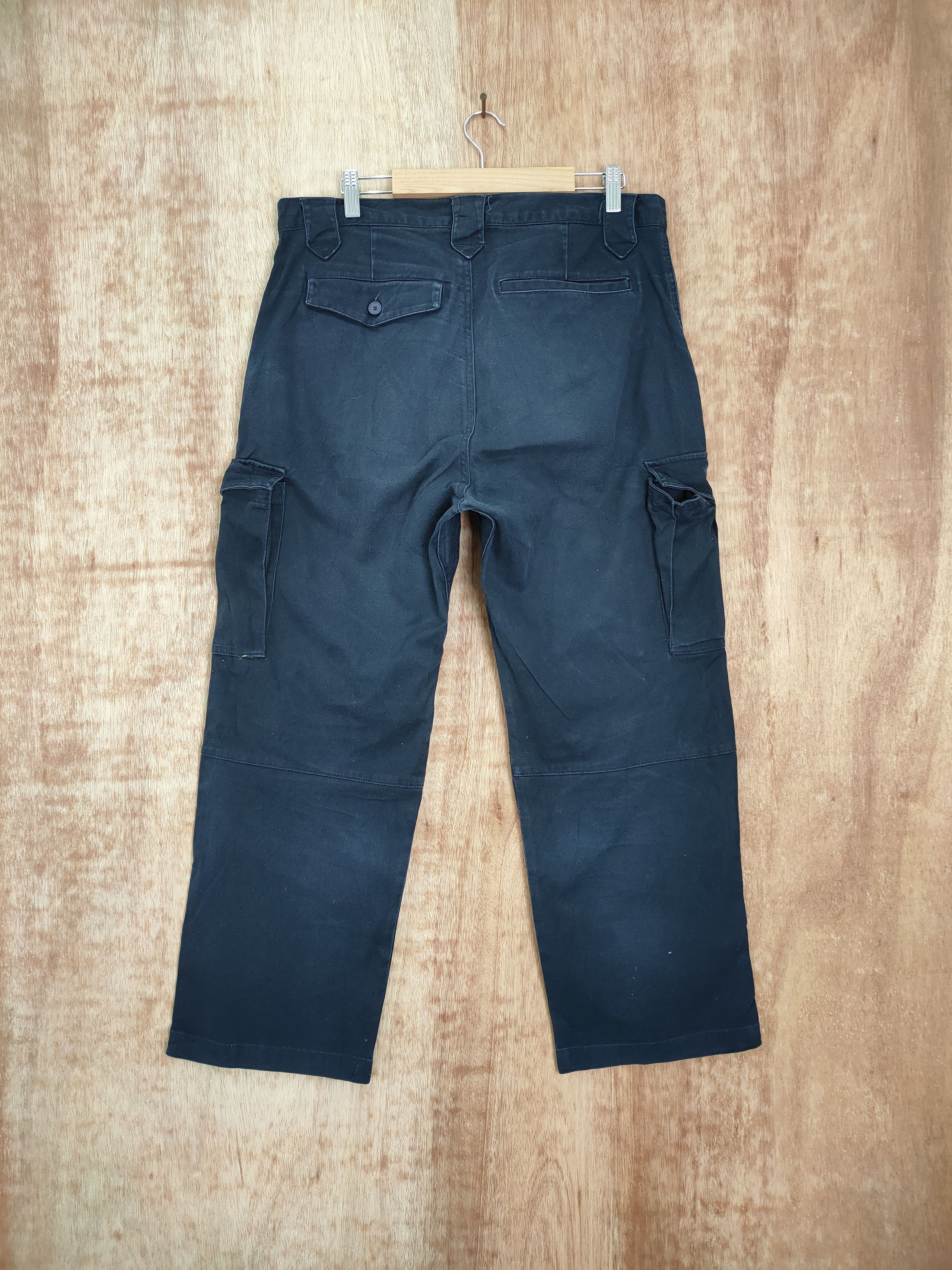 Japanese Brand × Vintage JAPANESE BRAND DARK BLUE WORKWEAR CARGO PANTS Size US 34 / EU 50 - 6 Thumbnail