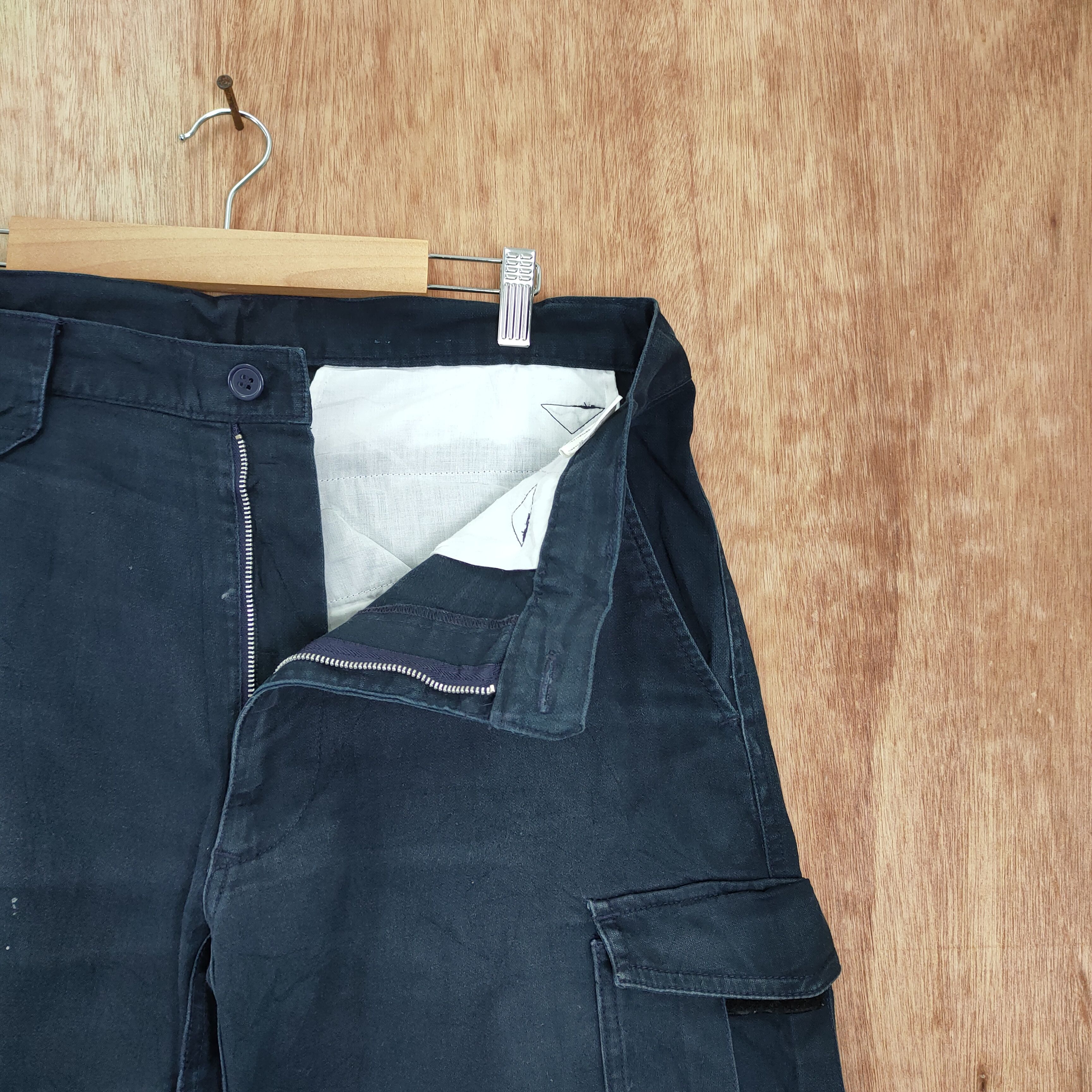 Japanese Brand × Vintage JAPANESE BRAND DARK BLUE WORKWEAR CARGO PANTS Size US 34 / EU 50 - 4 Thumbnail