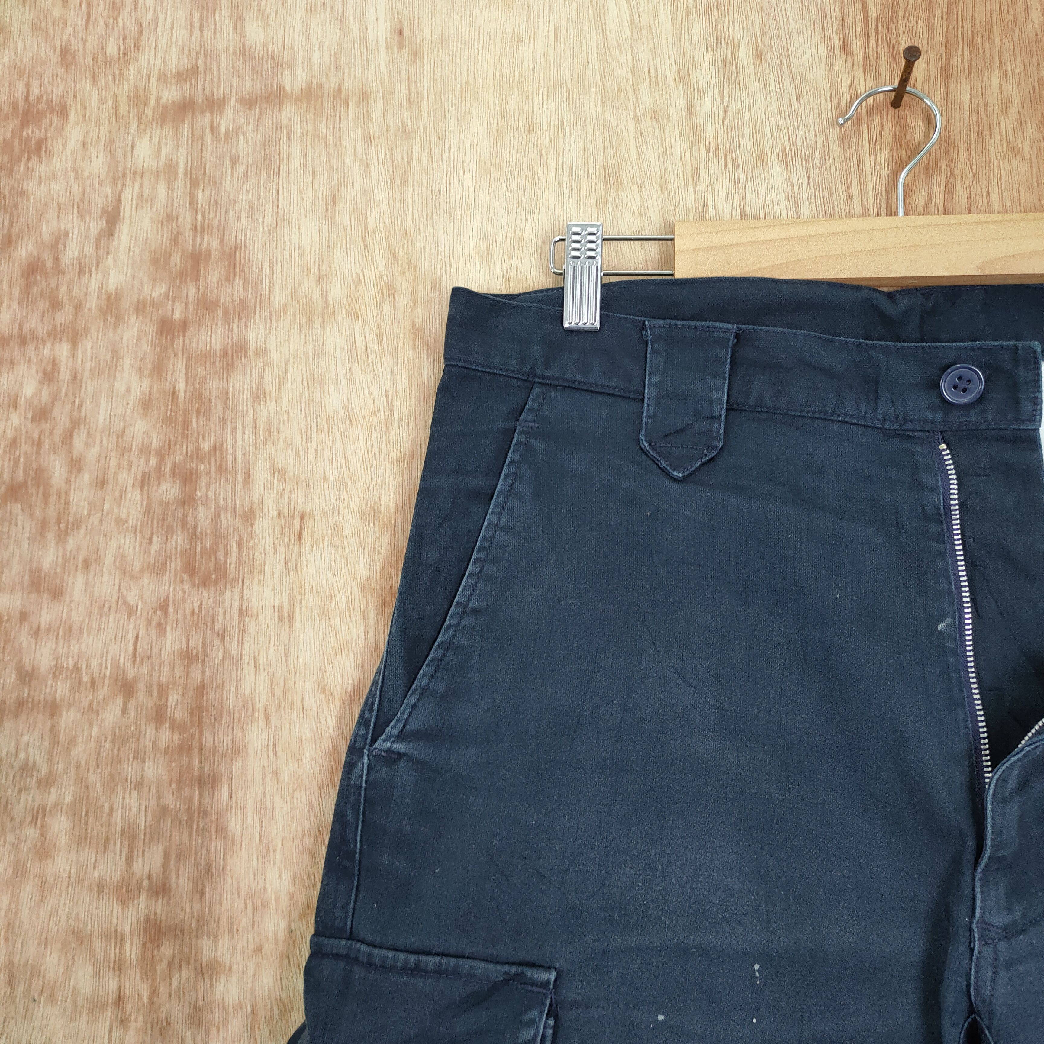 Japanese Brand × Vintage JAPANESE BRAND DARK BLUE WORKWEAR CARGO PANTS Size US 34 / EU 50 - 5 Thumbnail