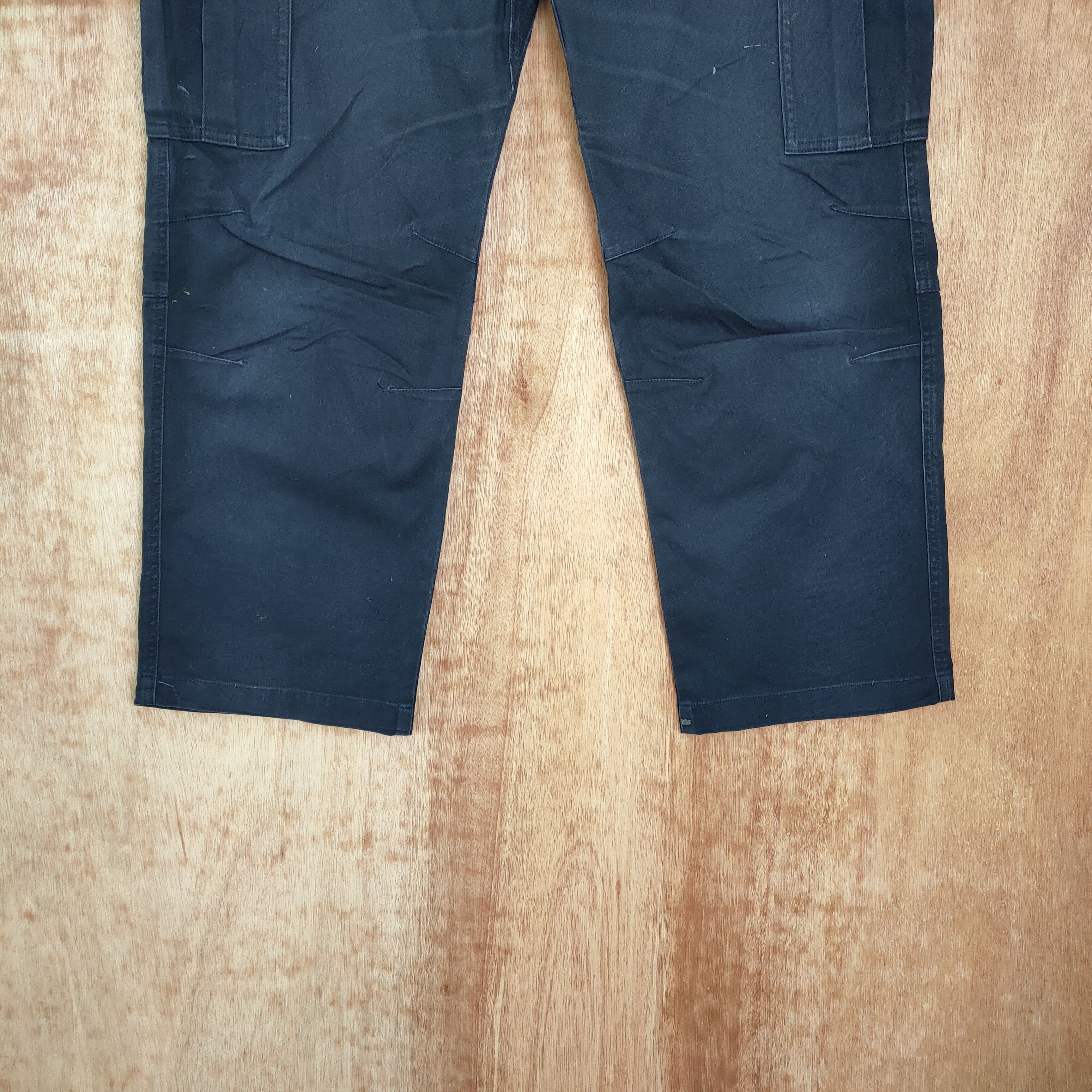 Japanese Brand × Vintage JAPANESE BRAND DARK BLUE WORKWEAR CARGO PANTS Size US 34 / EU 50 - 3 Thumbnail