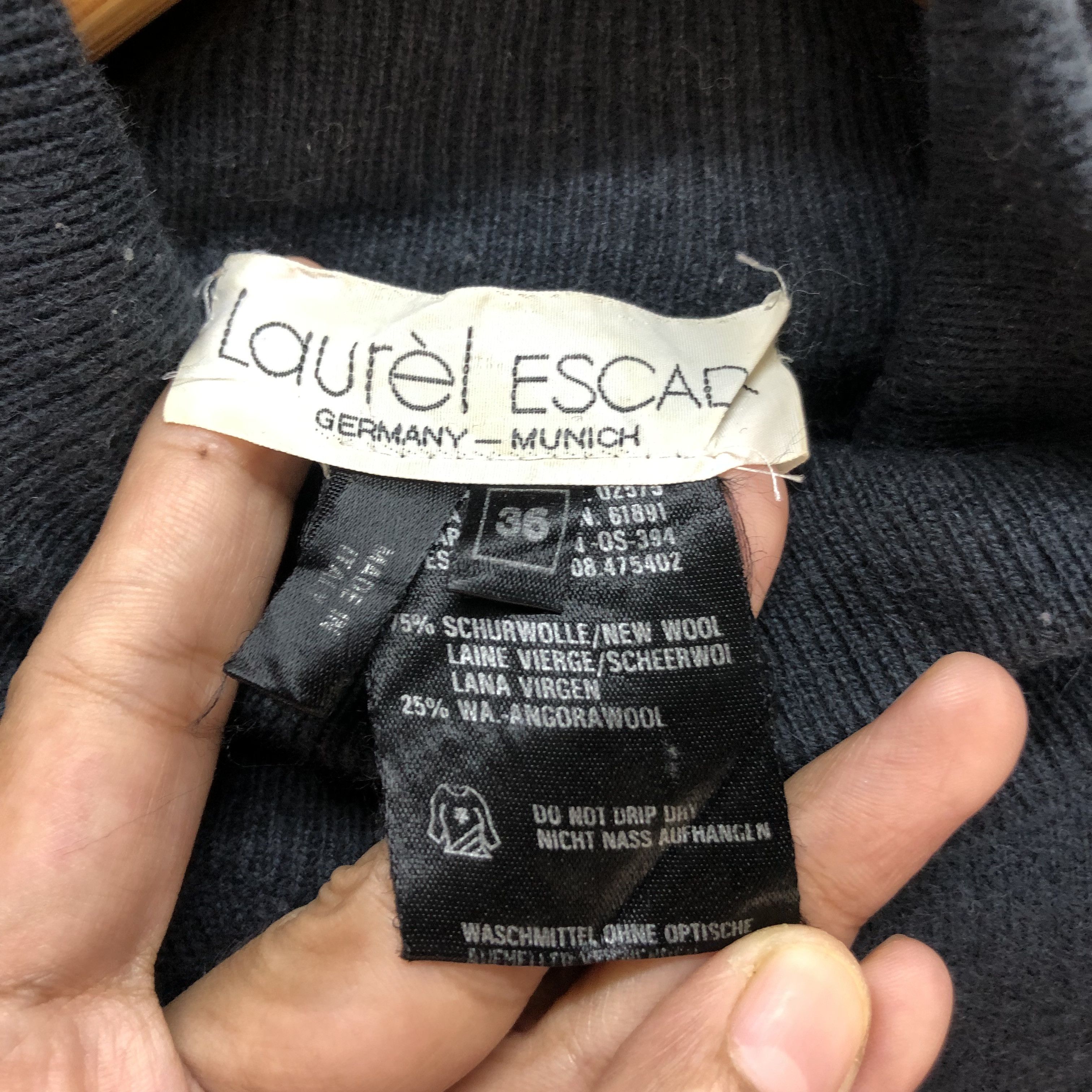 Japanese Brand LAUREL ESCADA LONG SLEEVE TURTLE NECK SHIRTS #6991-104 Size XS / US 0-2 / IT 36-38 - 6 Thumbnail