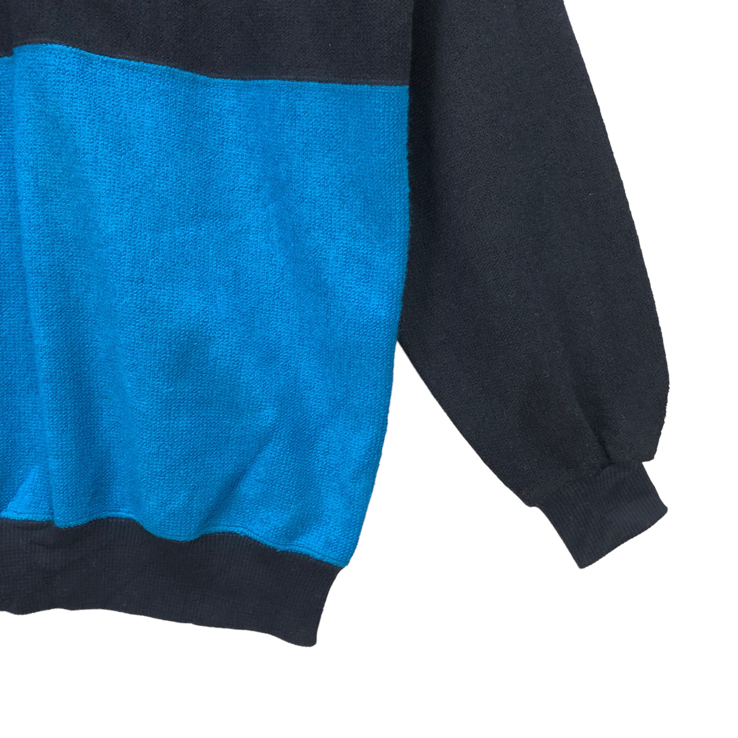 Japanese Brand WS. CLUB COLORBLOCK HALFZIP TURTLE NECK SWEATSHIRT #6992-104 Size US L / EU 52-54 / 3 - 6 Thumbnail