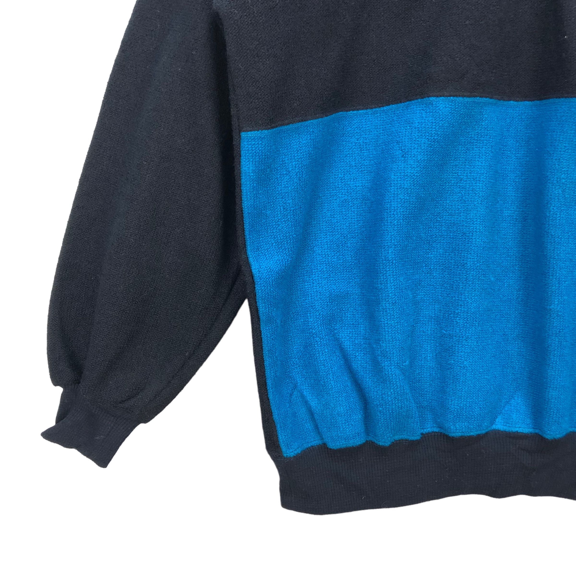 Japanese Brand WS. CLUB COLORBLOCK HALFZIP TURTLE NECK SWEATSHIRT #6992-104 Size US L / EU 52-54 / 3 - 5 Thumbnail