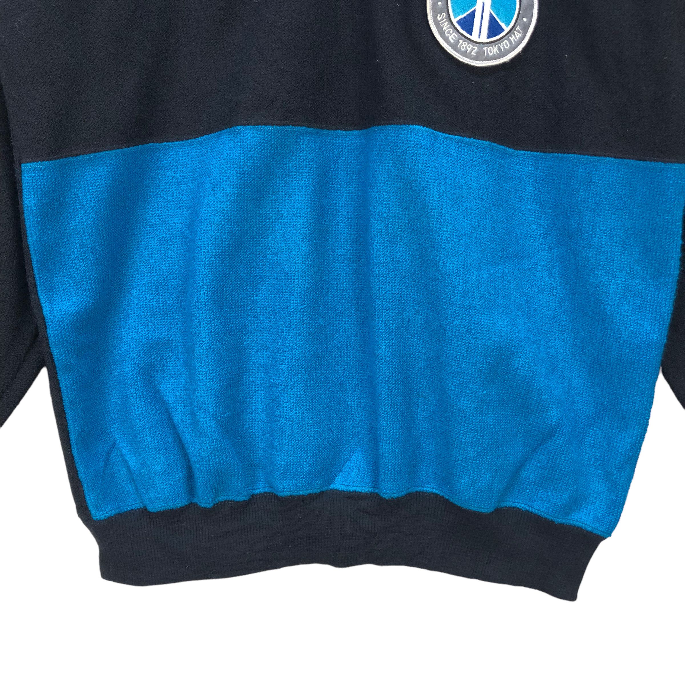 Japanese Brand WS. CLUB COLORBLOCK HALFZIP TURTLE NECK SWEATSHIRT #6992-104 Size US L / EU 52-54 / 3 - 4 Thumbnail