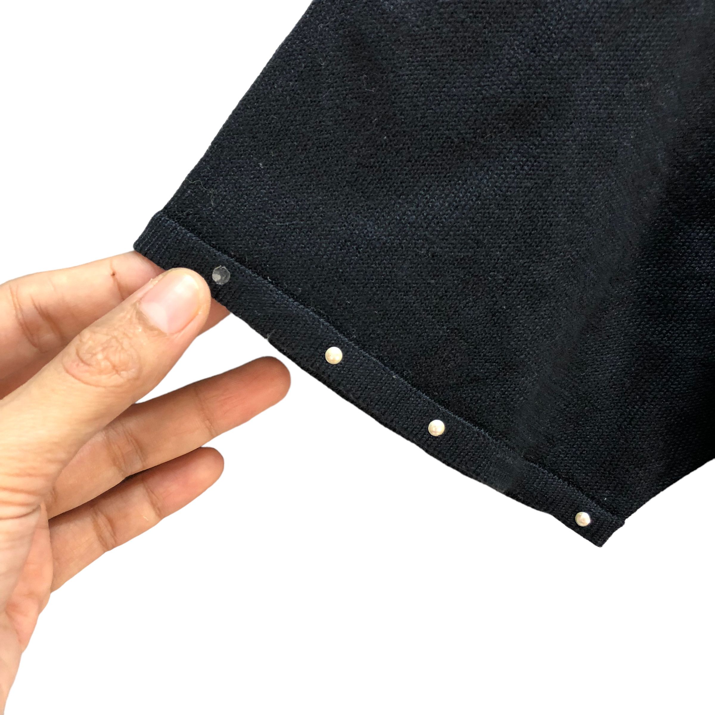 Japanese Brand GRES PARIS SHORT SLEEVE KNIT SWEATER #6998-104 Size M / US 6-8 / IT 42-44 - 6 Thumbnail