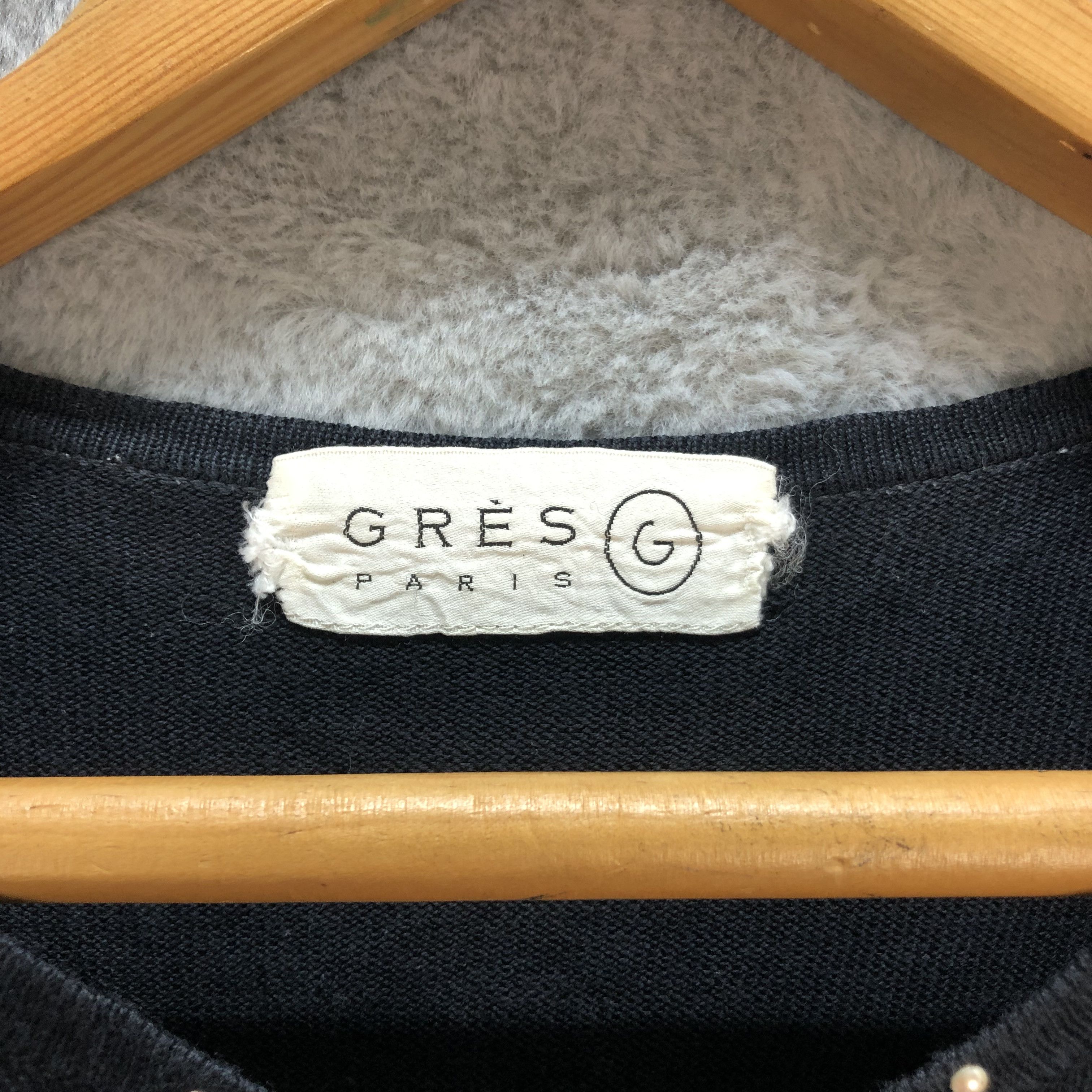 Japanese Brand GRES PARIS SHORT SLEEVE KNIT SWEATER #6998-104 Size M / US 6-8 / IT 42-44 - 8 Thumbnail