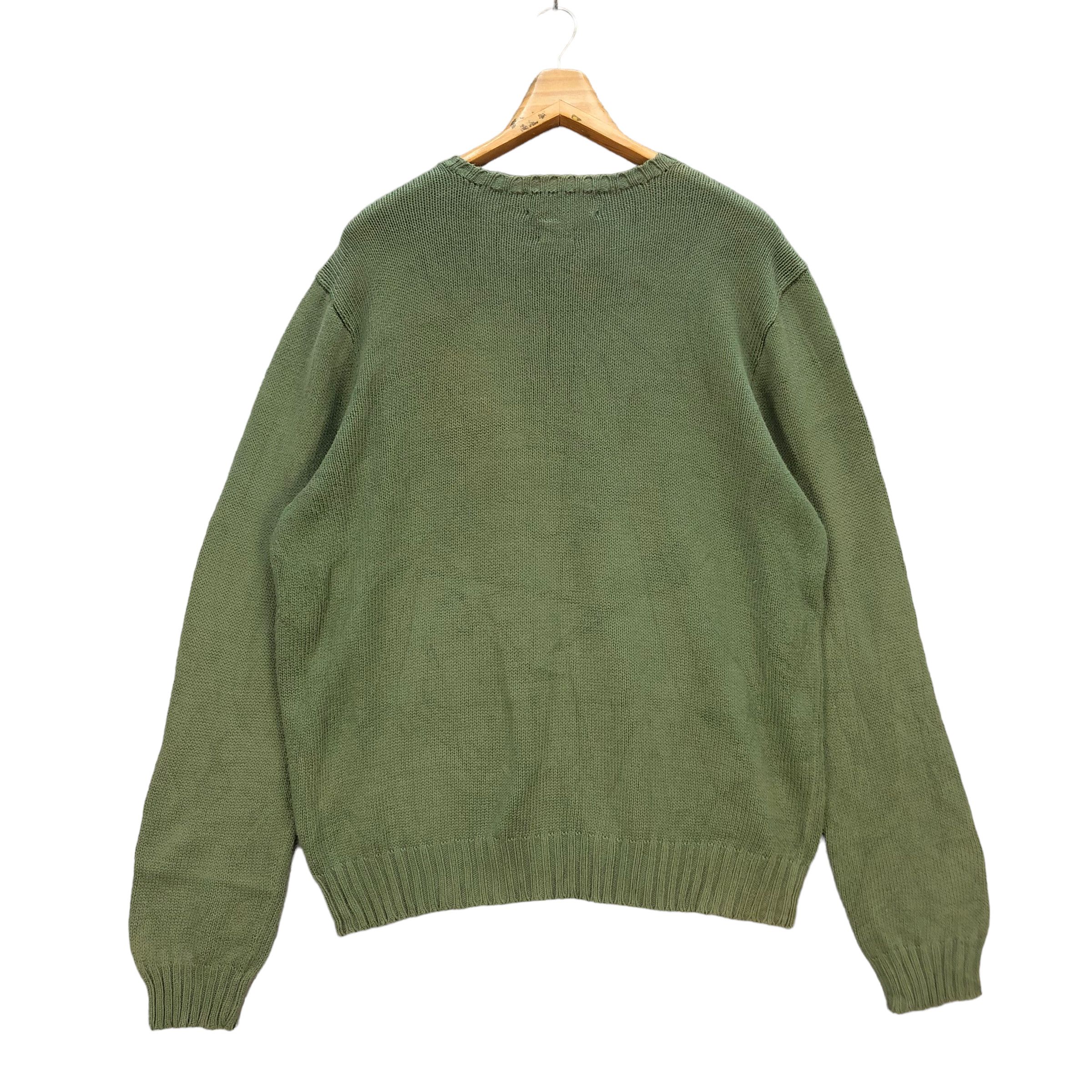 Polo Ralph Lauren POLO RL GREEN KNIT SWEATER #7000-104 Size US L / EU 52-54 / 3 - 9 Thumbnail