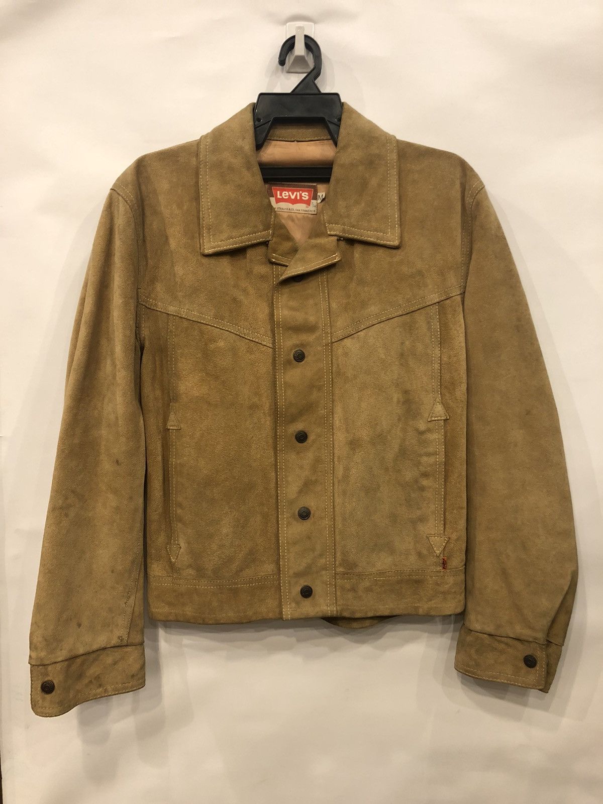 image of Levis Cowhide Jacket Orangetag in Wet Weather, Men's (Size Large)