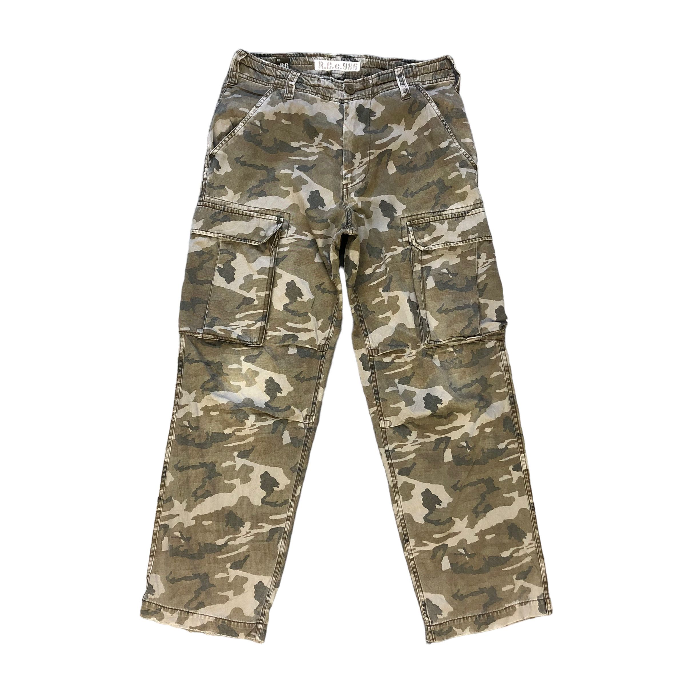Vintage RC 86 CAMO CARGO PANTS #7029-106 Size US 32 / EU 48 - 1 Thumbnail