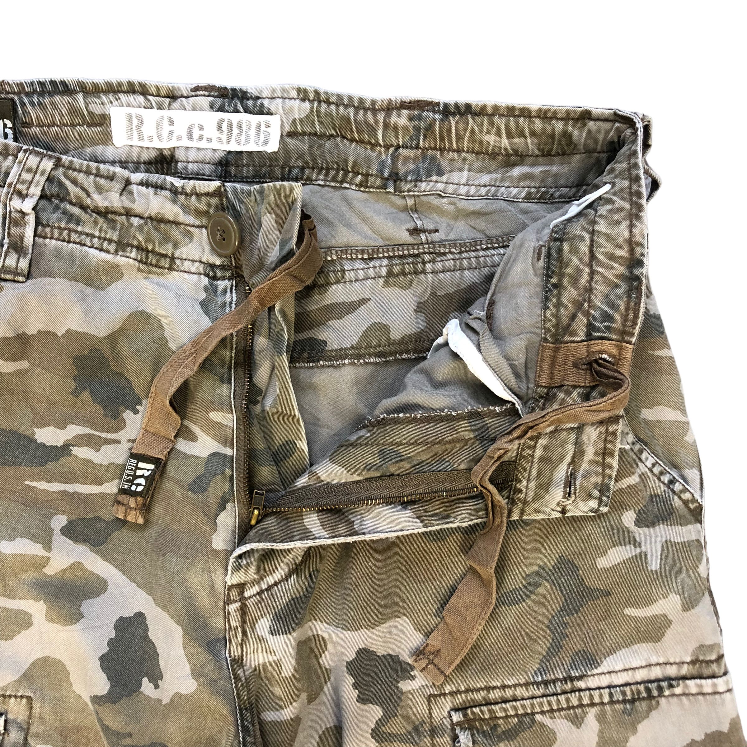 Vintage RC 86 CAMO CARGO PANTS #7029-106 Size US 32 / EU 48 - 4 Thumbnail