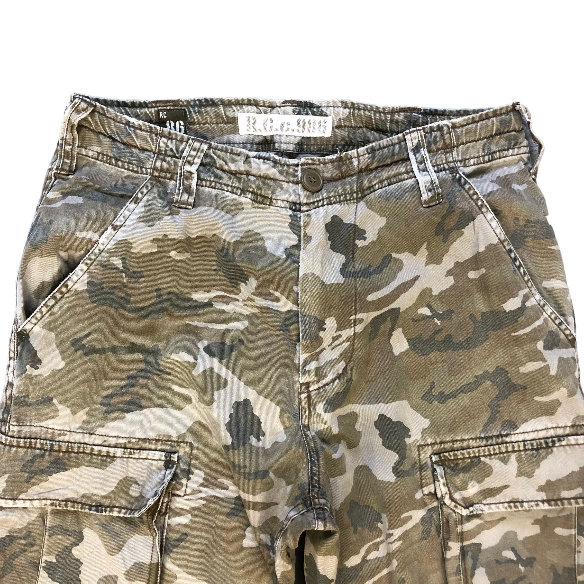 Vintage RC 86 CAMO CARGO PANTS #7029-106 Size US 32 / EU 48 - 2 Thumbnail