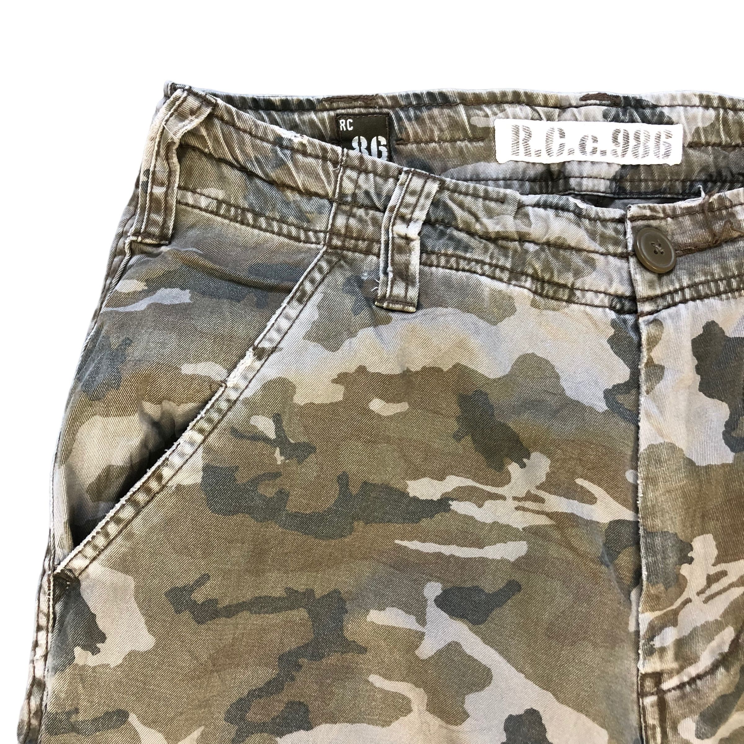 Vintage RC 86 CAMO CARGO PANTS #7029-106 Size US 32 / EU 48 - 3 Thumbnail