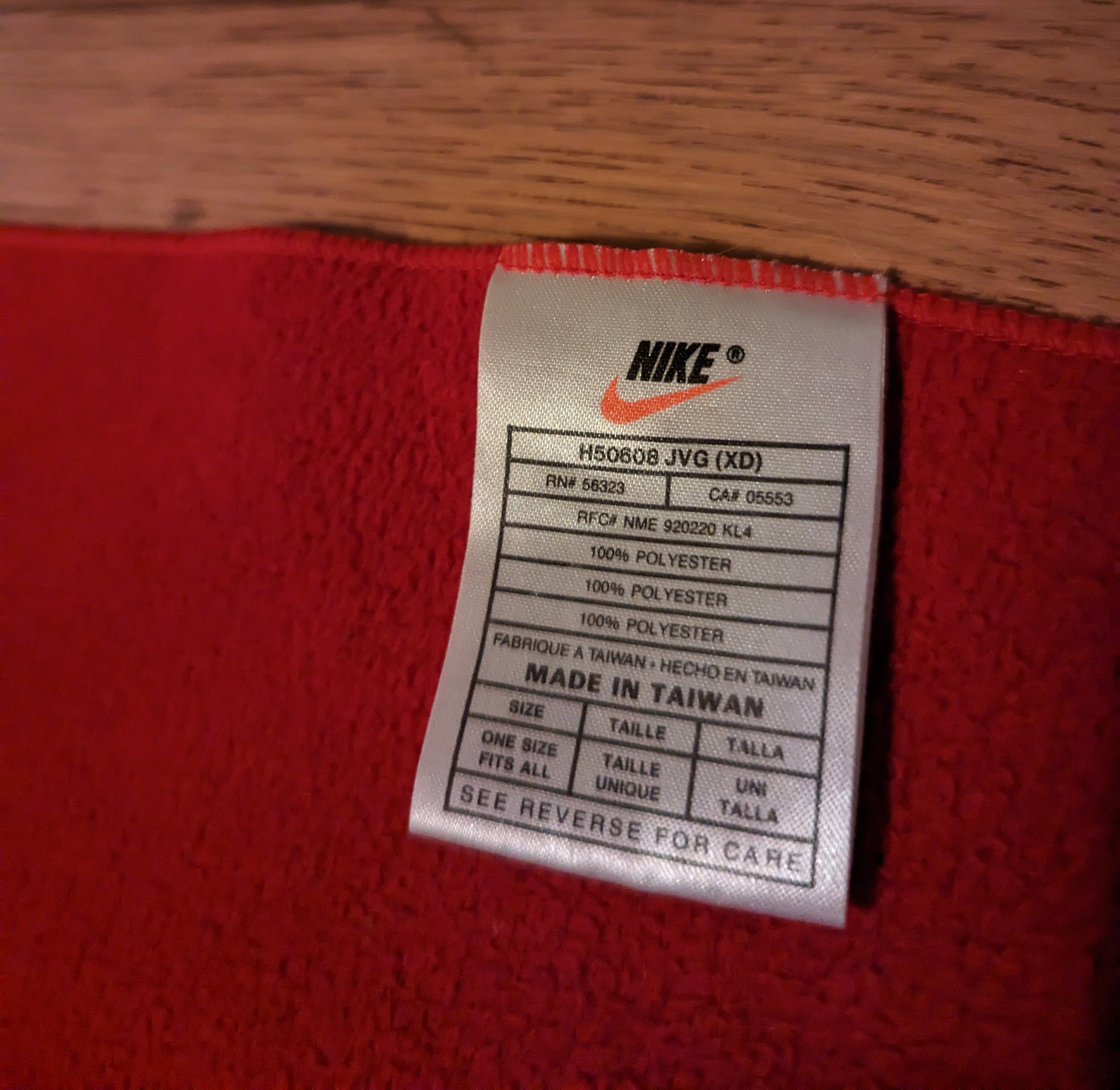 Nike Vintage 90s Nike Big Swoosh Fleece Scarf Size ONE SIZE - 3 Thumbnail