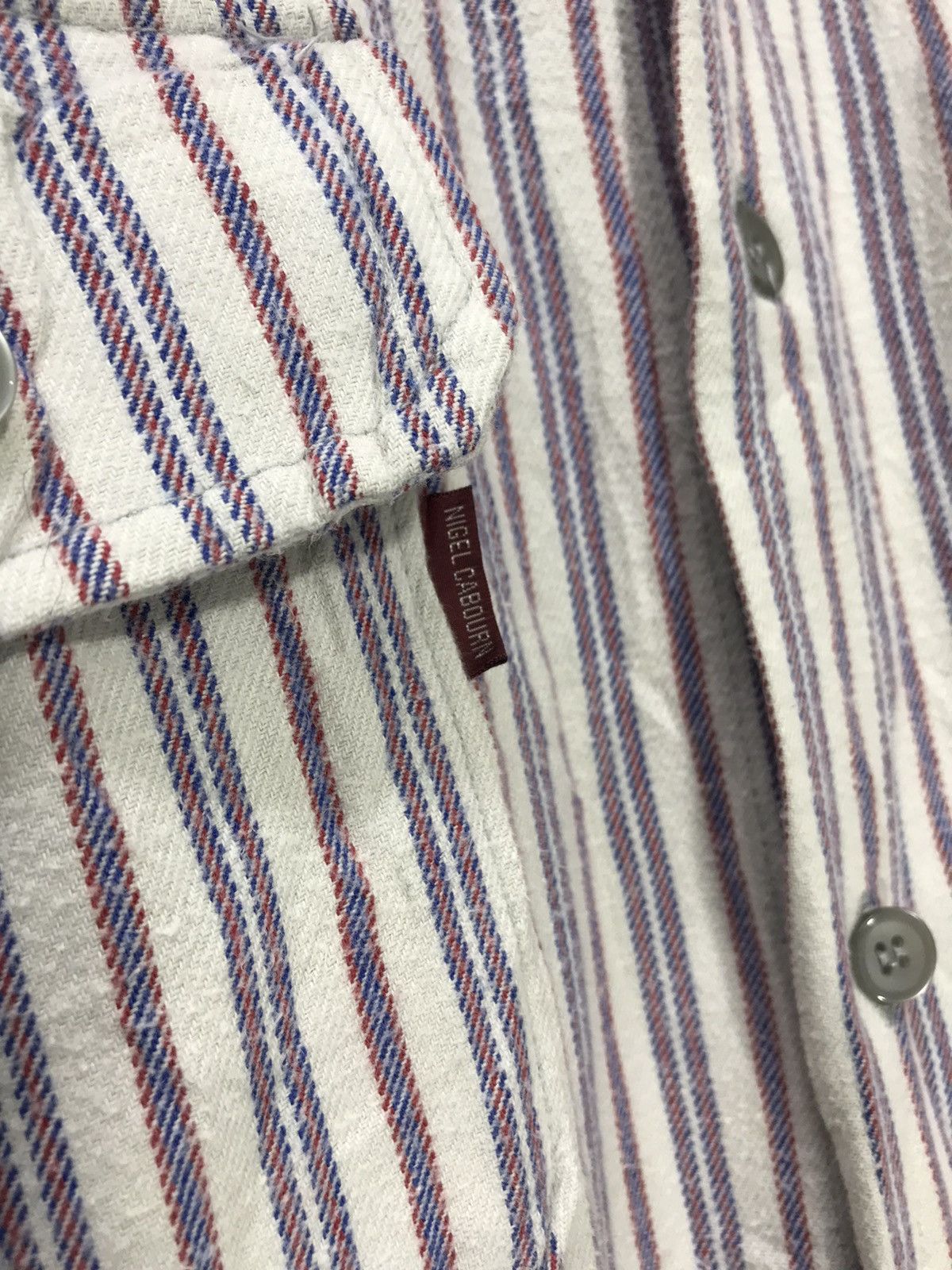 Nigel Cabourn Nigel Cabourn Striped Flannel Shirt 2🟩5 Size US XL / EU 56 / 4 - 4 Thumbnail