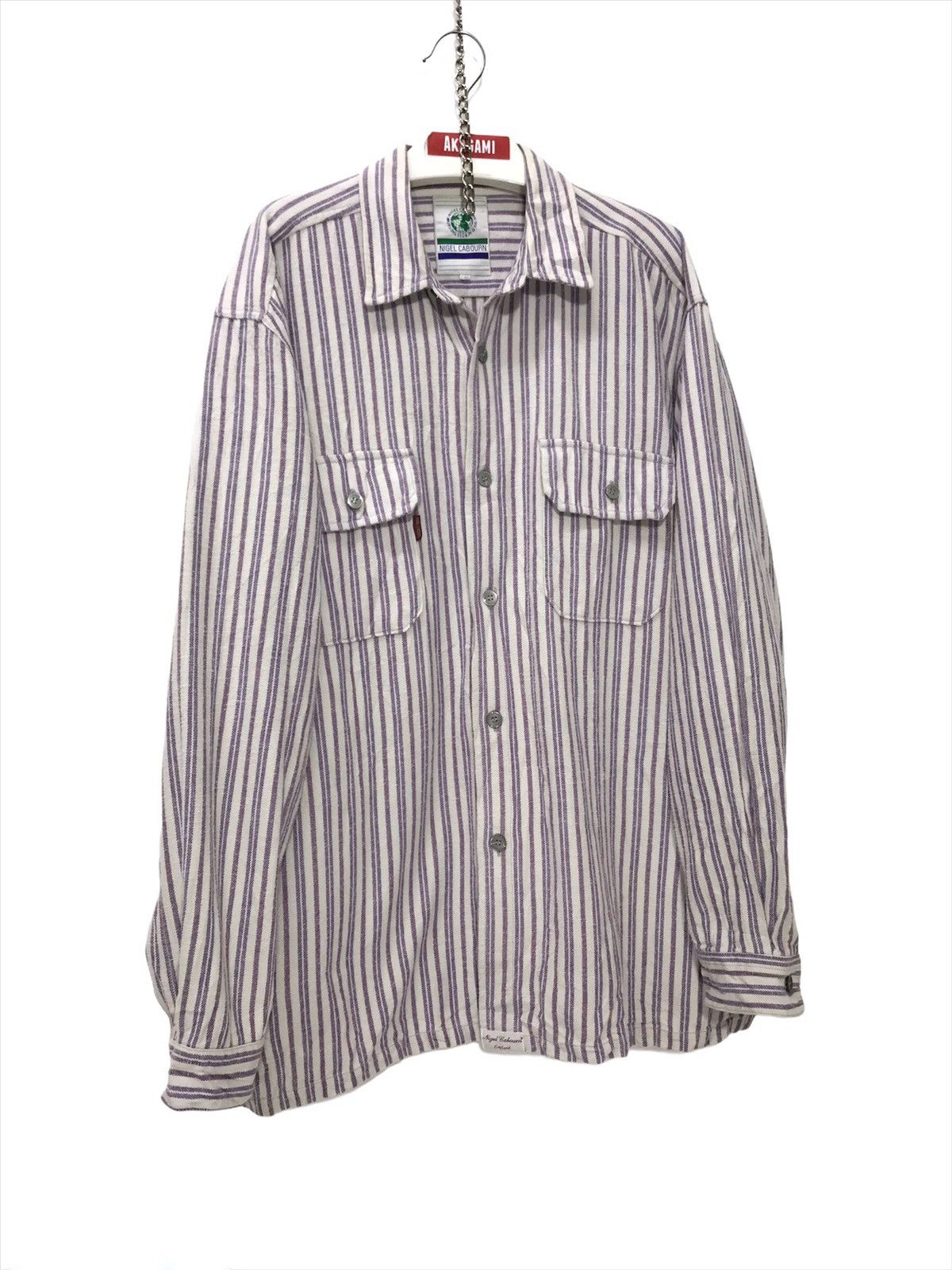 Nigel Cabourn Nigel Cabourn Striped Flannel Shirt 2🟩5 Size US XL / EU 56 / 4 - 2 Thumbnail