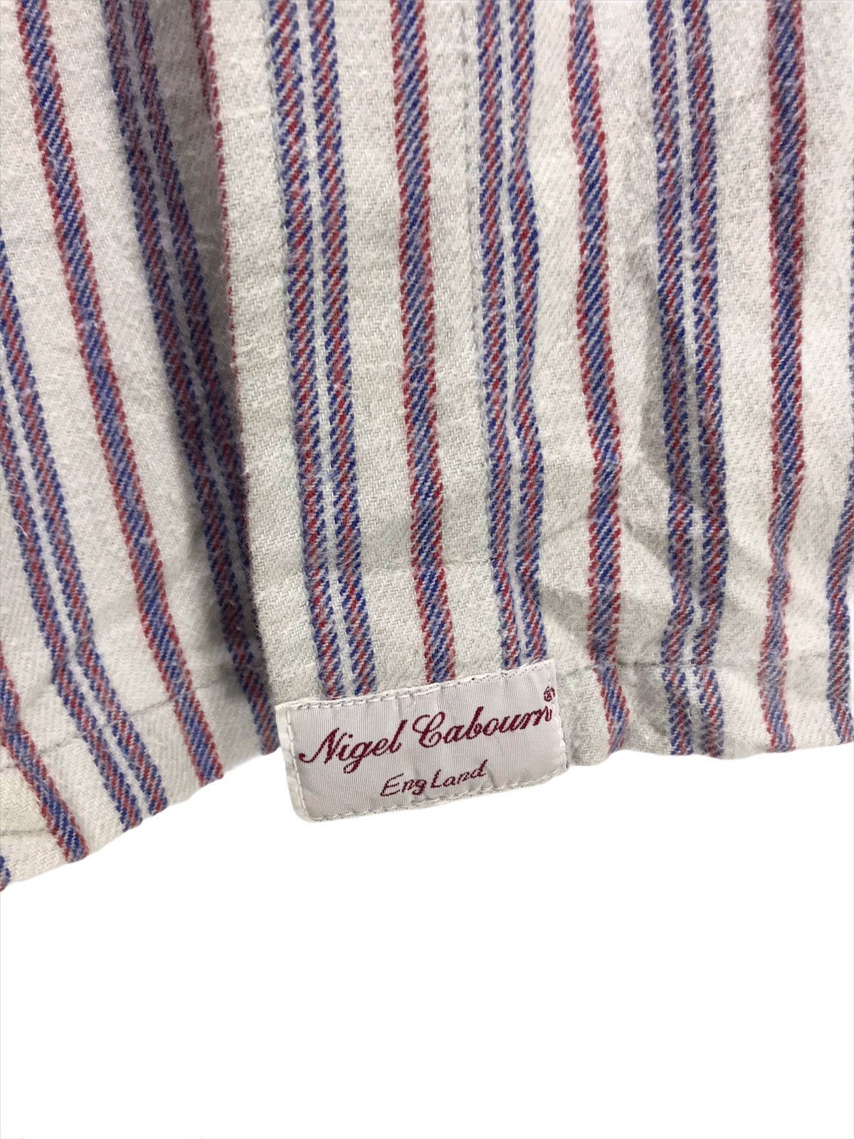 Nigel Cabourn Nigel Cabourn Striped Flannel Shirt 2🟩5 Size US XL / EU 56 / 4 - 3 Thumbnail