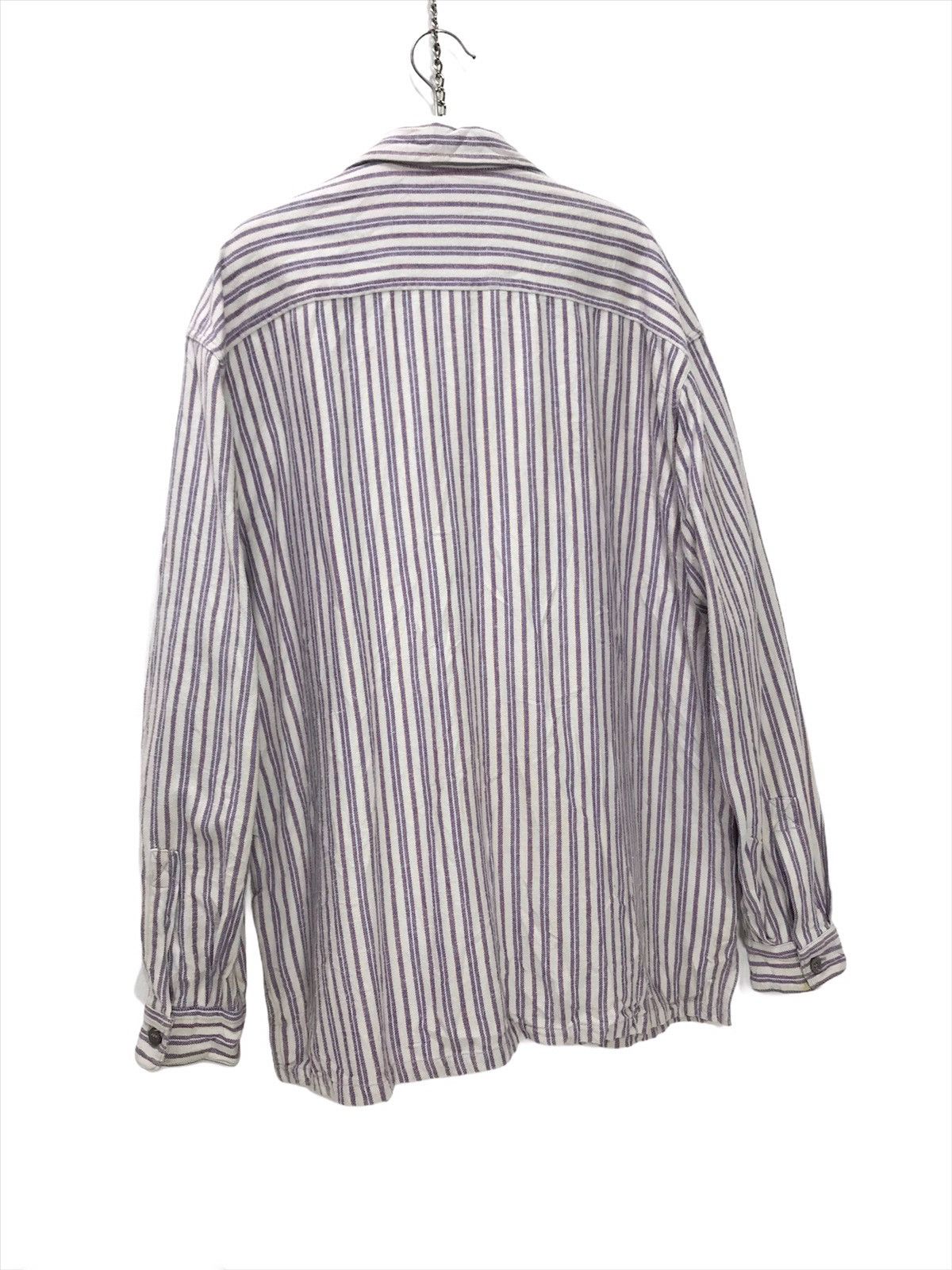 Nigel Cabourn Nigel Cabourn Striped Flannel Shirt 2🟩5 Size US XL / EU 56 / 4 - 7 Thumbnail