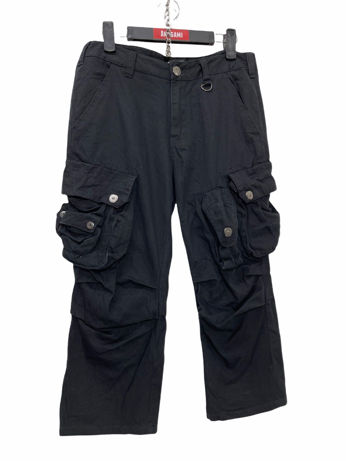 Japanese Brand Low Box Cropped Cargo Pant Gasmask 3🟦3 Size US 29 - 1 Thumbnail