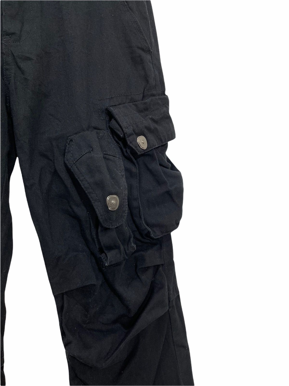 Japanese Brand Low Box Cropped Cargo Pant Gasmask 3🟦3 Size US 29 - 3 Thumbnail