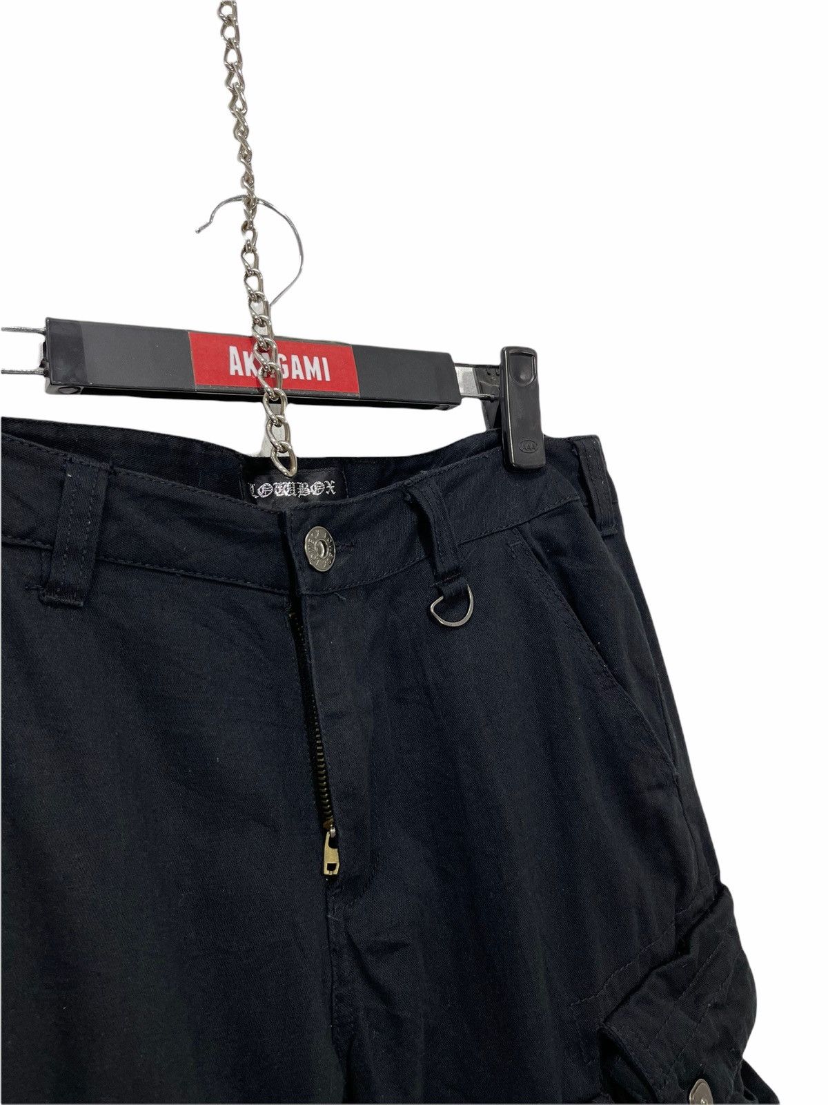 Japanese Brand Low Box Cropped Cargo Pant Gasmask 3🟦3 Size US 29 - 4 Thumbnail