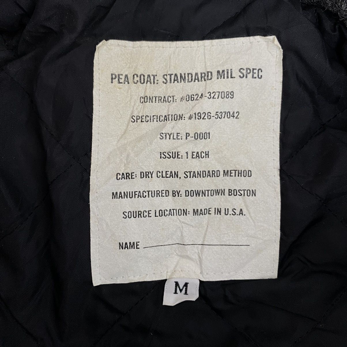 Vintage PEA COAT Standard Mil Spec Usa Wool Navy Style Grey Coat Size US M / EU 48-50 / 2 - 5 Thumbnail