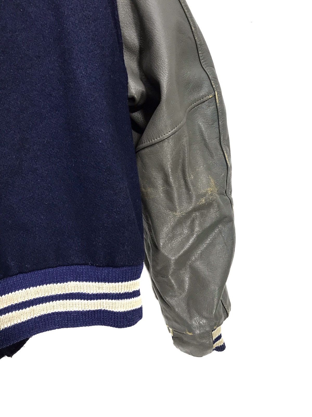 Golden Bear ❄Vintage Golden Bear Varsity Jacket Wool Leather 2🟩5 Size US L / EU 52-54 / 3 - 6 Thumbnail