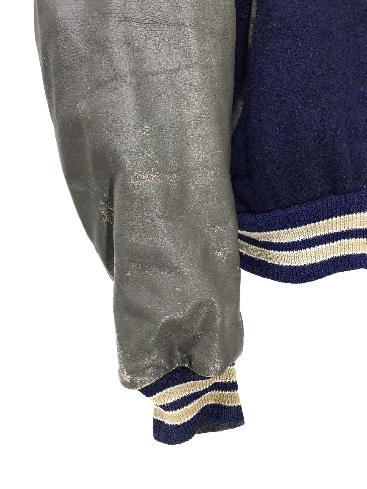 Golden Bear ❄Vintage Golden Bear Varsity Jacket Wool Leather 2🟩5 Size US L / EU 52-54 / 3 - 2 Thumbnail