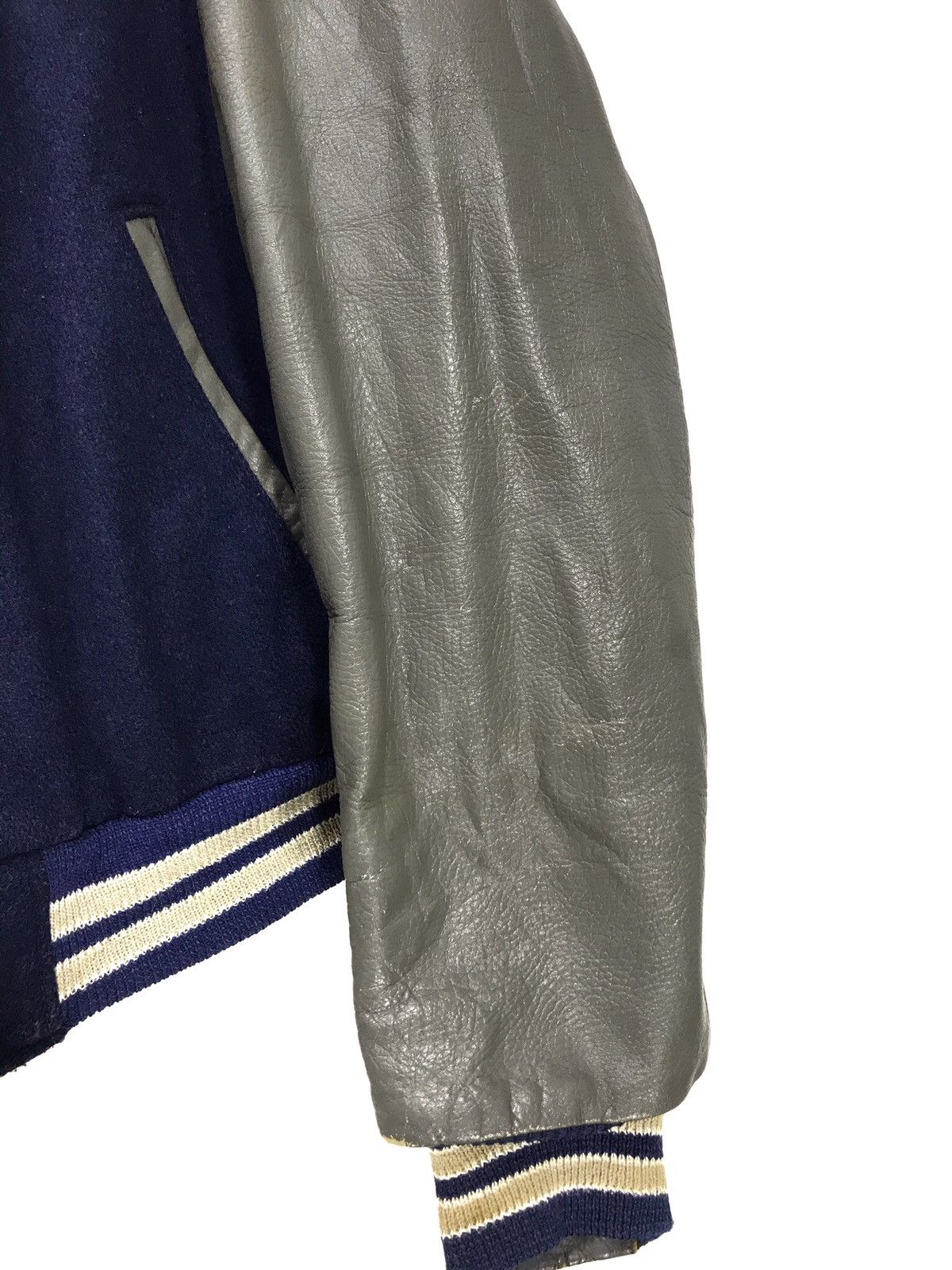 Golden Bear ❄Vintage Golden Bear Varsity Jacket Wool Leather 2🟩5 Size US L / EU 52-54 / 3 - 4 Thumbnail