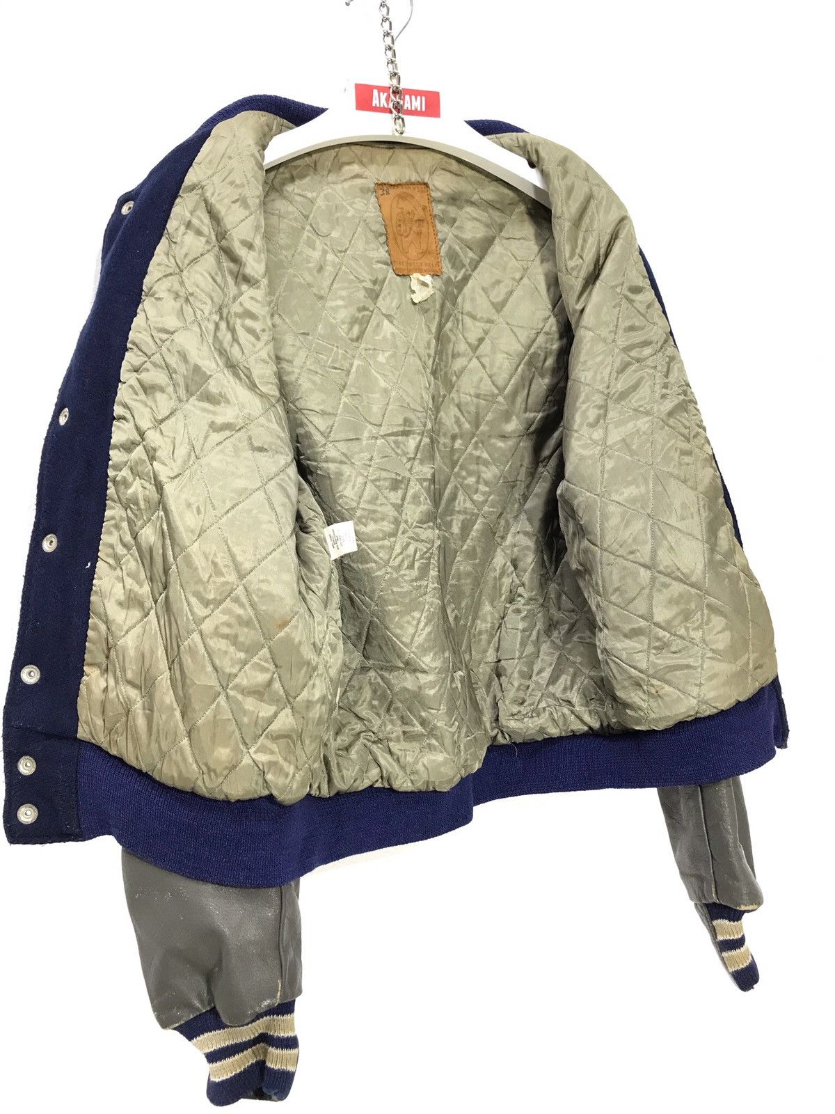 Golden Bear ❄Vintage Golden Bear Varsity Jacket Wool Leather 2🟩5 Size US L / EU 52-54 / 3 - 7 Thumbnail