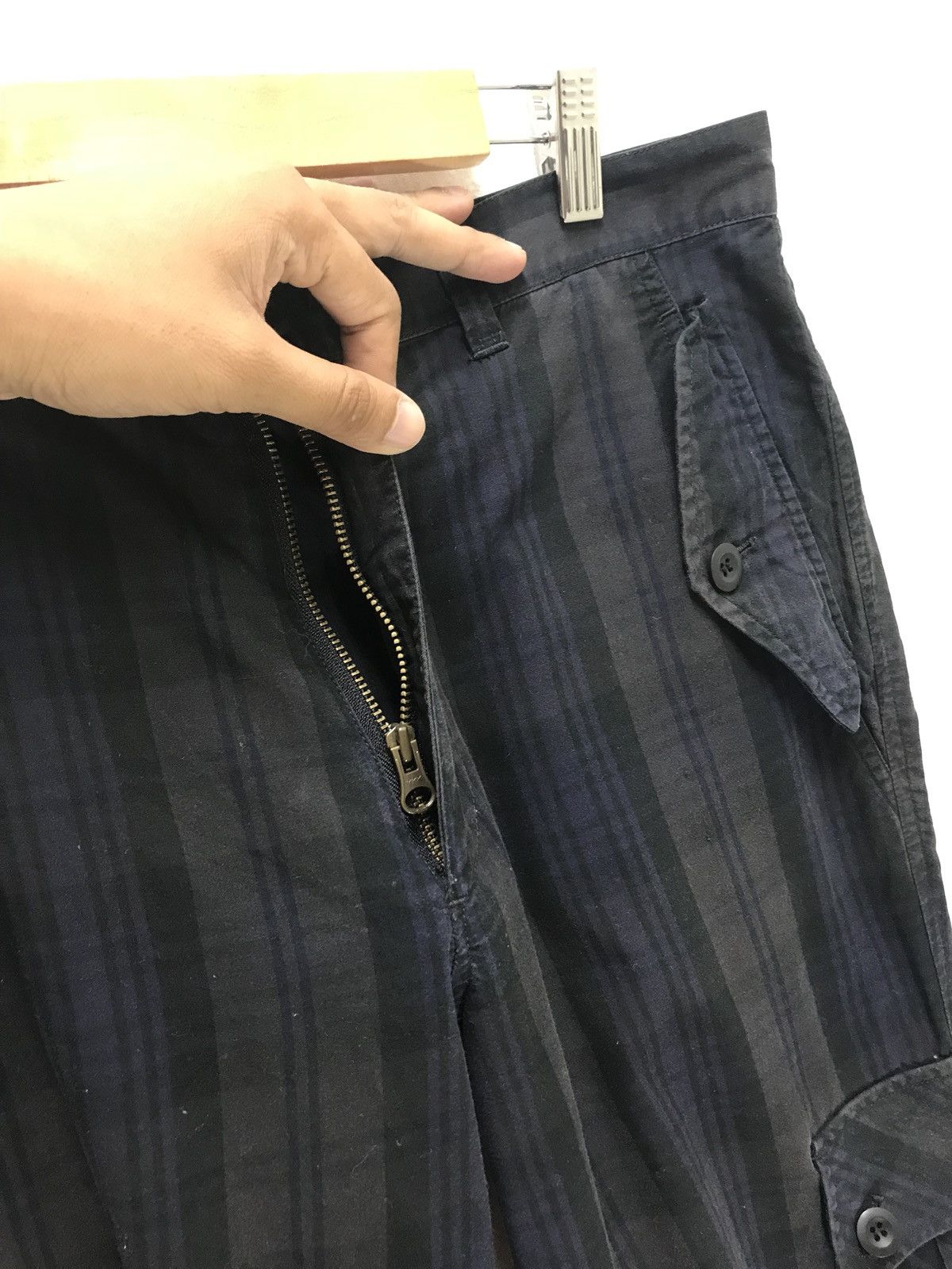 Japanese Brand 291295 Homme Cargo Pant Tartan Plaid Regular Size US 31 - 7 Thumbnail