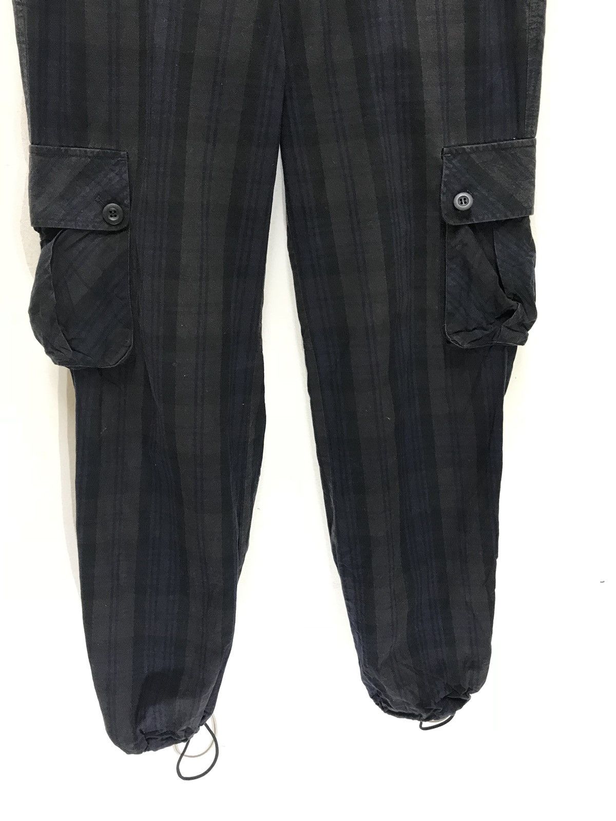 Japanese Brand 291295 Homme Cargo Pant Tartan Plaid Regular Size US 31 - 3 Thumbnail