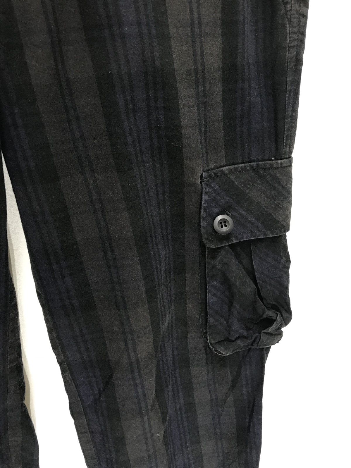 Japanese Brand 291295 Homme Cargo Pant Tartan Plaid Regular Size US 31 - 6 Thumbnail