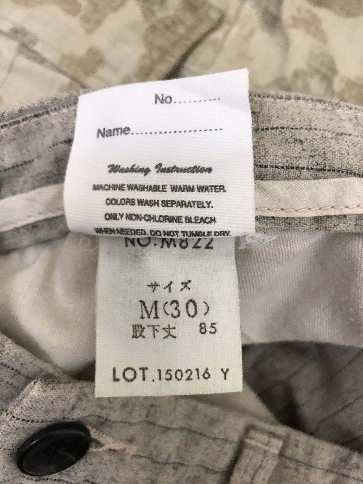 Japanese Brand Blue Way Rayon Blend Striped Regular Size US 30 / EU 46 - 9 Thumbnail