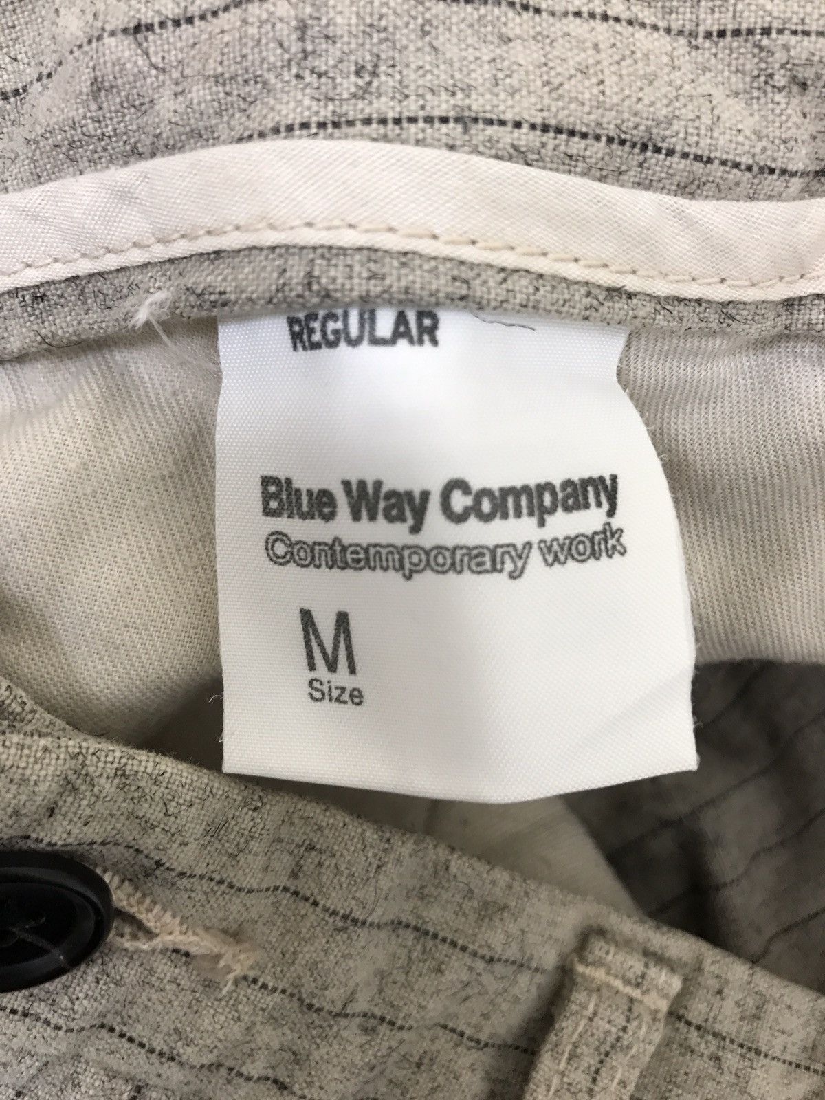 Japanese Brand Blue Way Rayon Blend Striped Regular Size US 30 / EU 46 - 8 Thumbnail