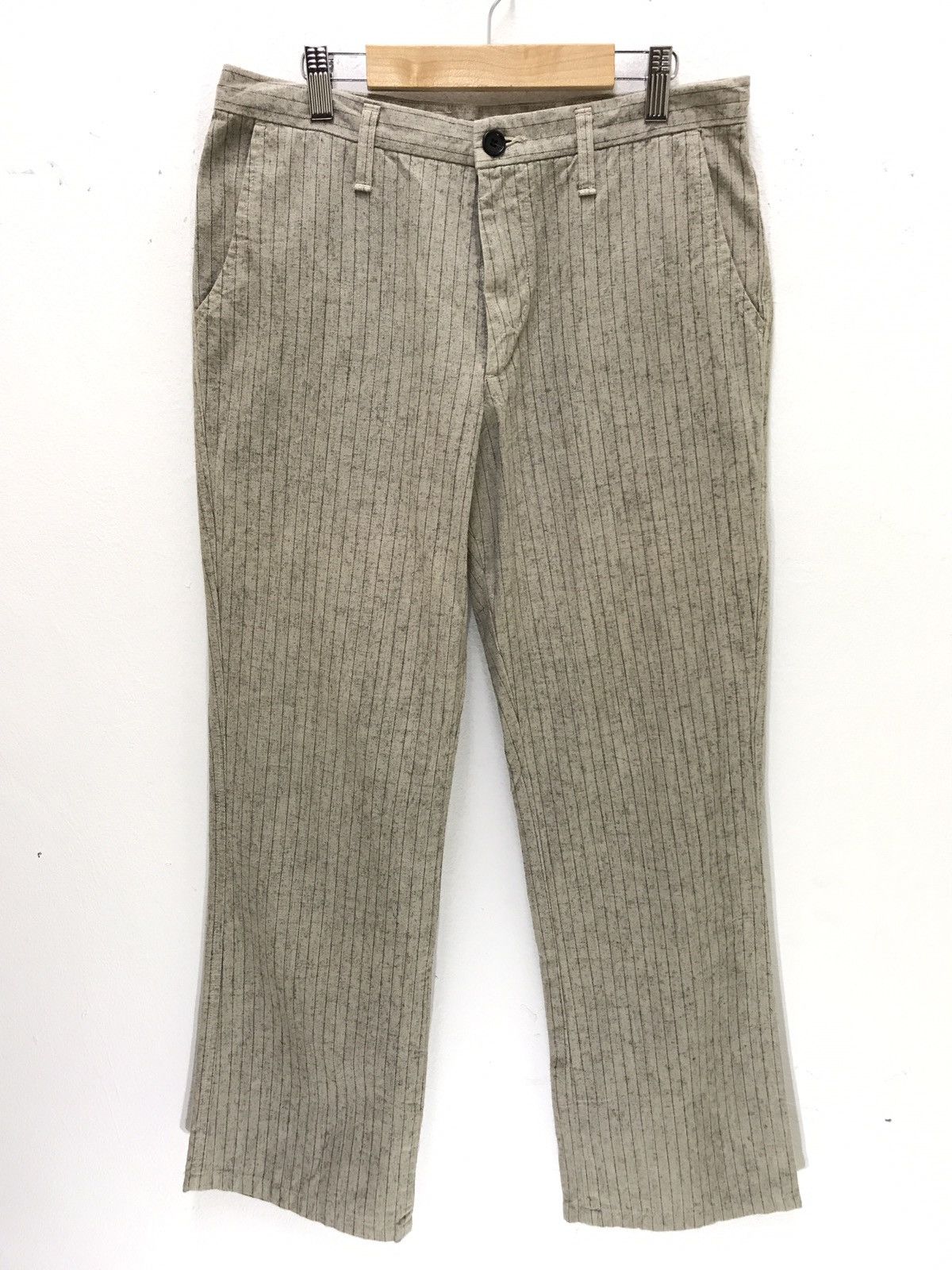 Japanese Brand Blue Way Rayon Blend Striped Regular Size US 30 / EU 46 - 3 Thumbnail